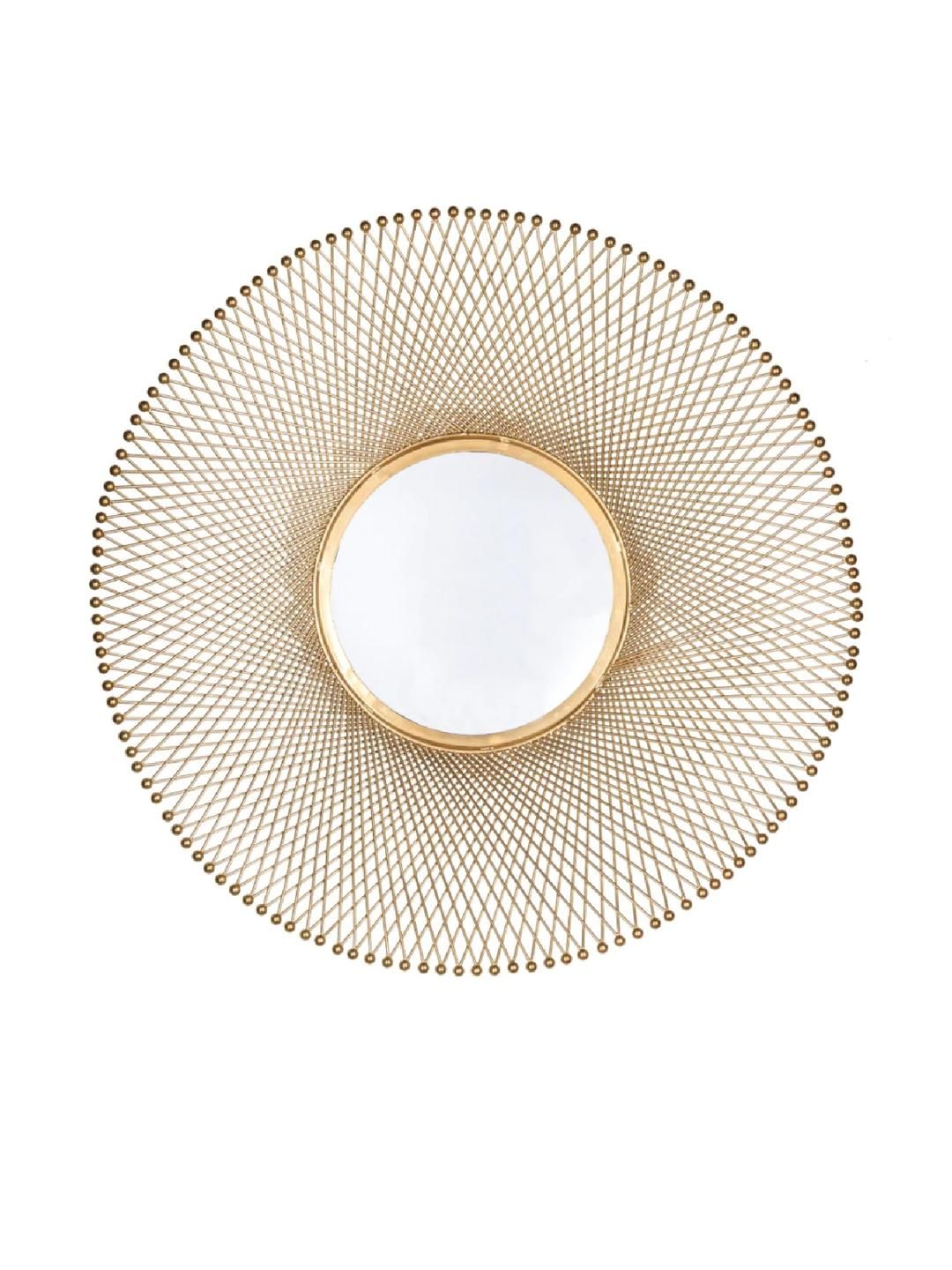 Urban Hamlet Luxury Radiant Gold Wall Mirror Sunburst Design-picture-40