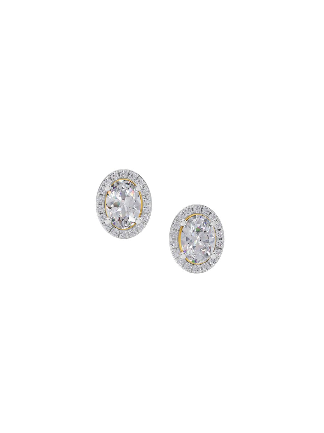 Sparkles 14KT Gold Earrings With 2.25 Carat Lab Grown Diamonds- 1.37 g-picture-14
