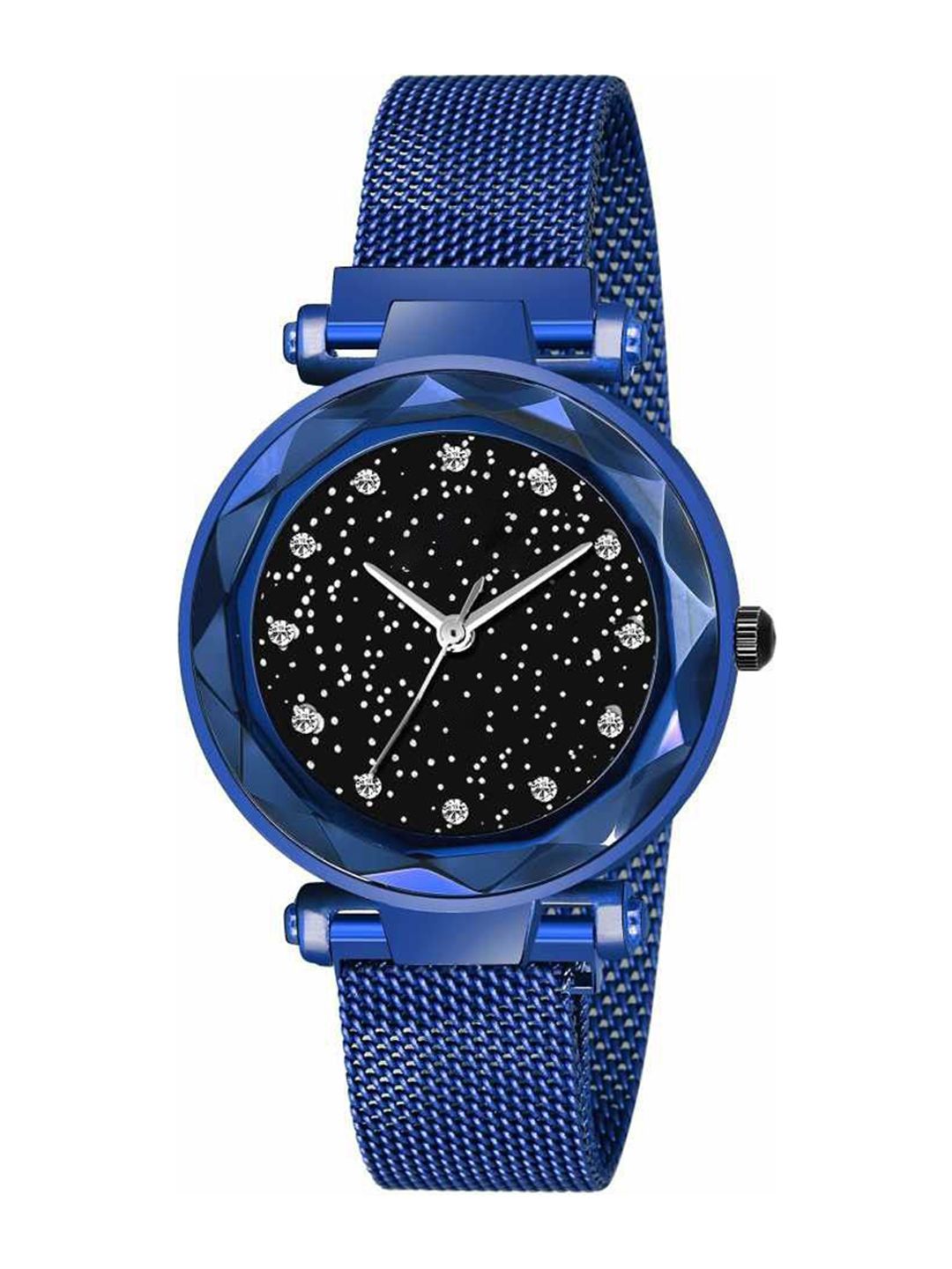 THE SHOPOHOLIC Women Stainless Steel Bracelet Style Straps Analogue Watch Blue-12-image-41