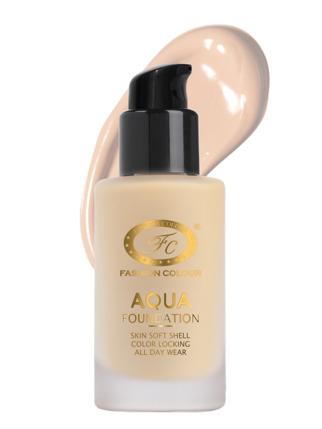 Fashion Colour Aqua Color Locking All Day Wear Foundation - 30 ml - Rose Ivory 02-image-1