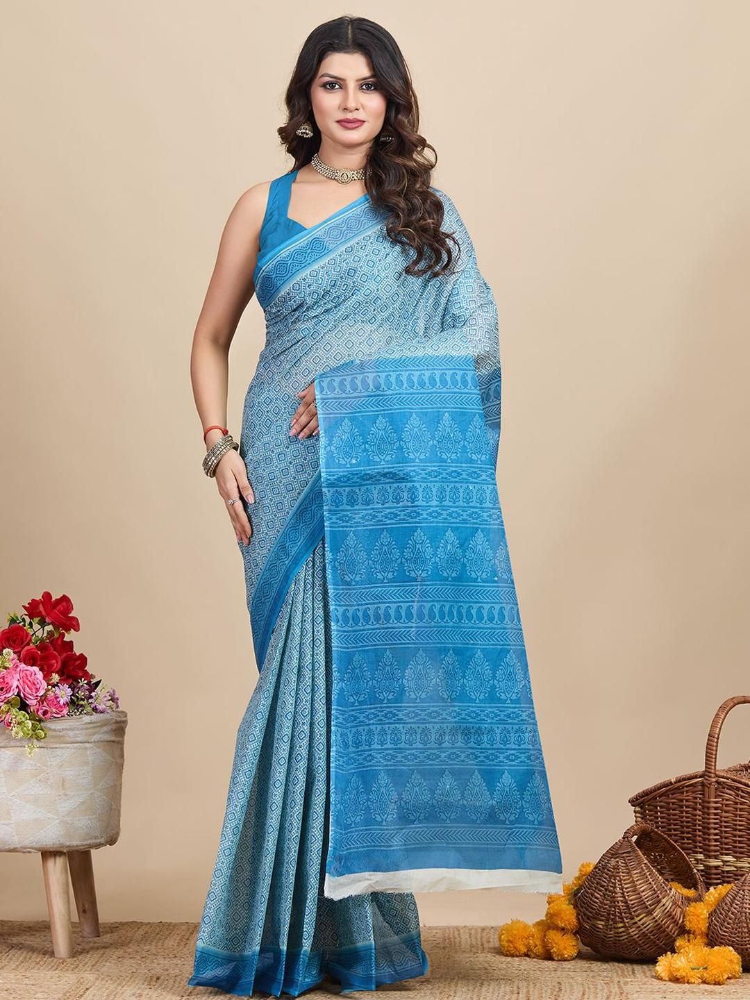 SHANVIKA Printed Pure Cotton Saree-picture-24