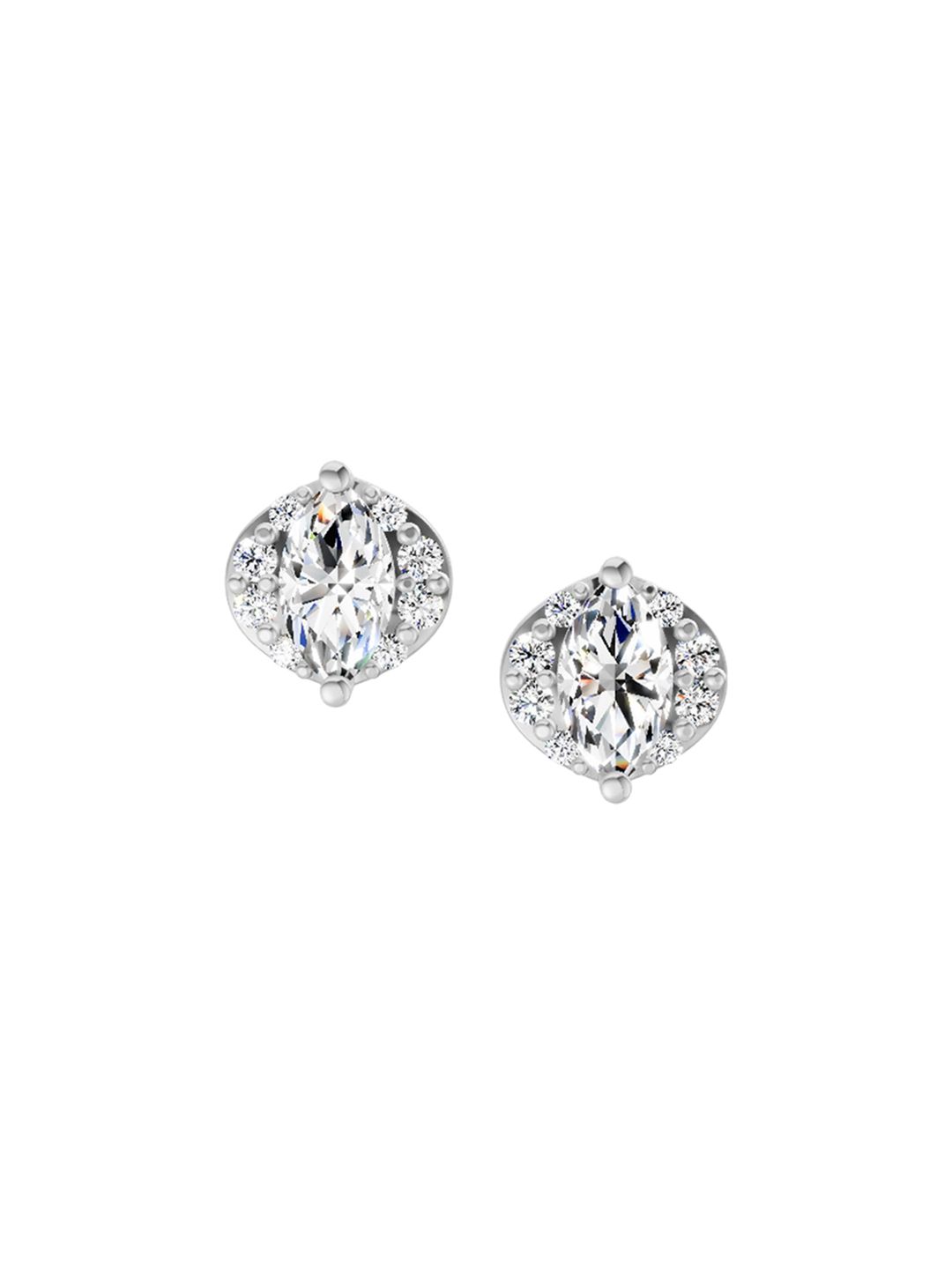 Sparkles 14KT Gold Earrings With 0.36 Carat Lab Grown Diamonds-1.51 g-picture-24