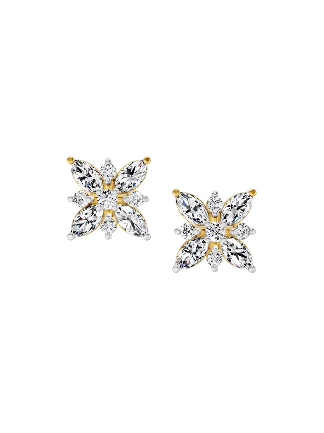 Sparkles 14KT Gold Earrings With 0.66 Carat Lab Grown Diamonds- 2.07 g-picture-41