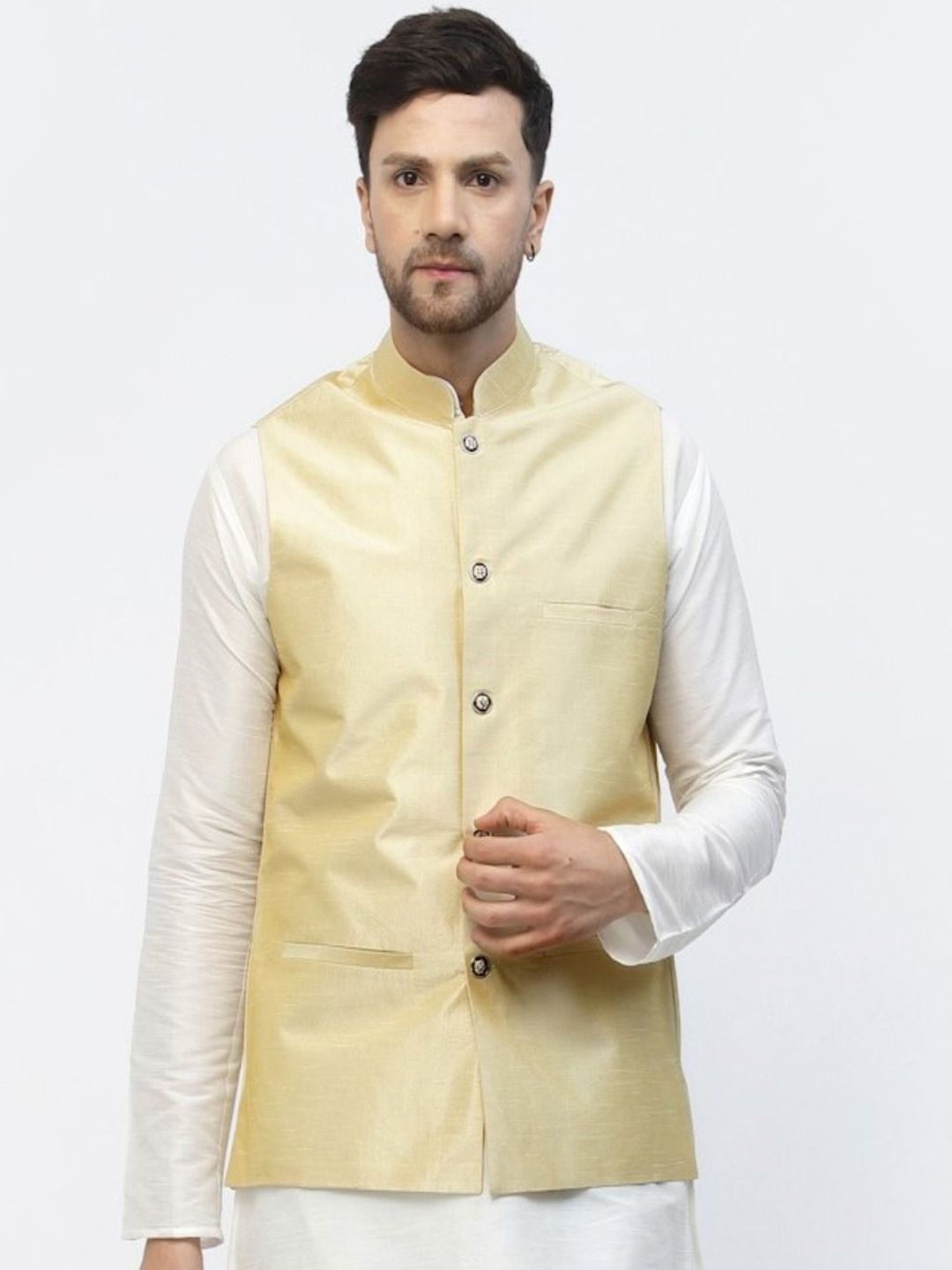 TS LIFESTYLE Woven Nehru Jacket-picture-49