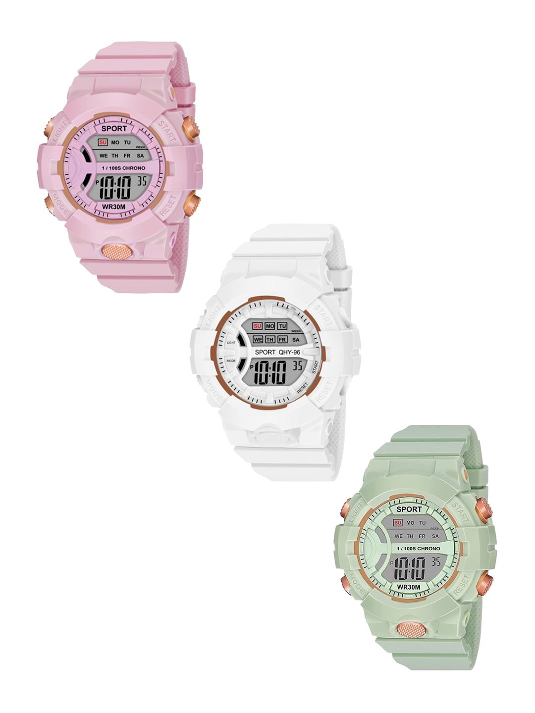 THE SHOPOHOLIC Kids Set Of 3 Dial & Straps Analogue Watch DK-P-W-GR-picture-37