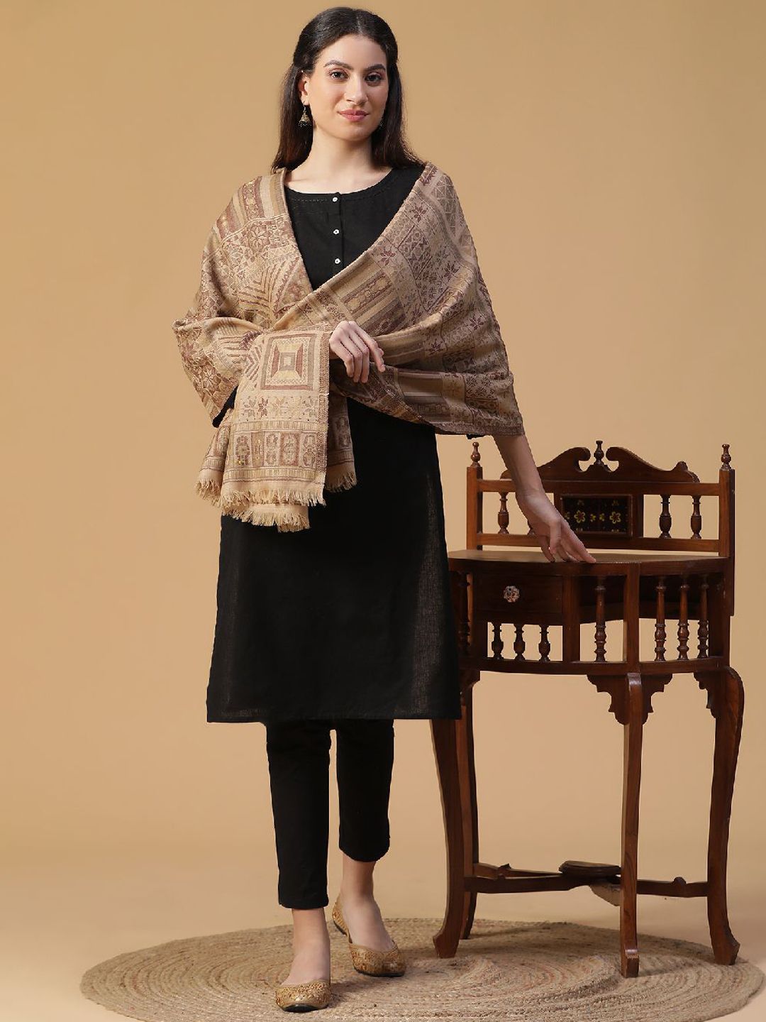 Tiara Women Printed Woven Design Shawl-picture-29