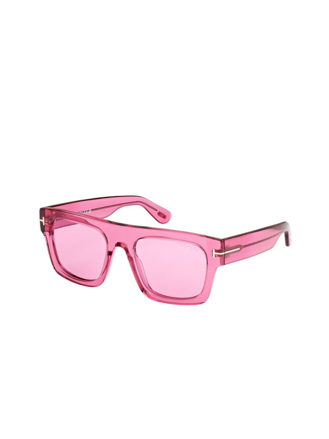 Tom Ford Men Red Lens & Purple Shield Sunglasses with-image-28