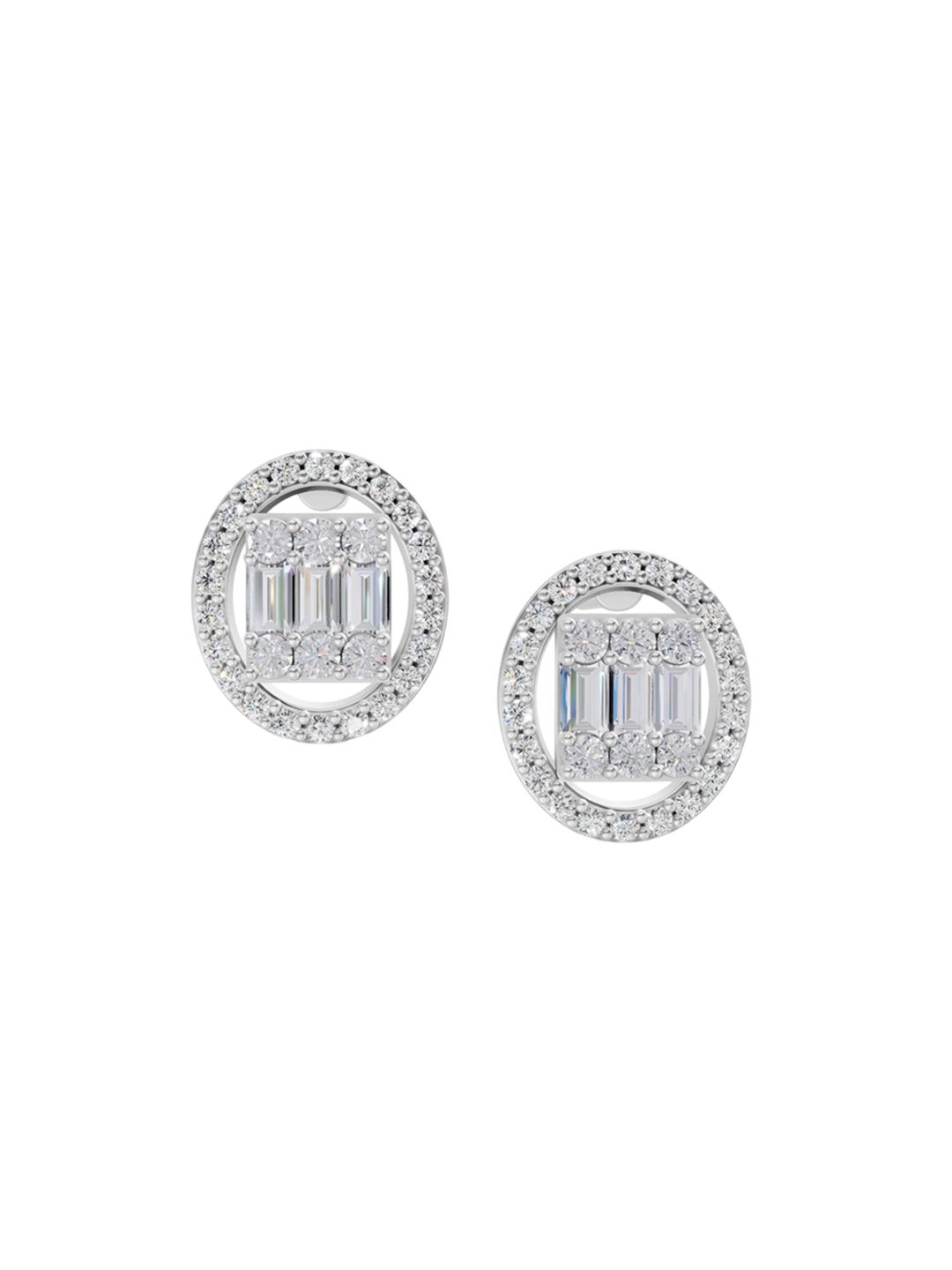 Sparkles 14KT Gold Earrings With 0.76 Carat Lab Grown Diamonds- 2.91 g-picture-16