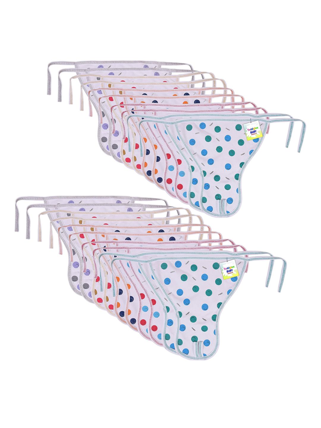 Toddylon Set Of 20 Printed Pure Cotton Breathable Nappies-picture-16