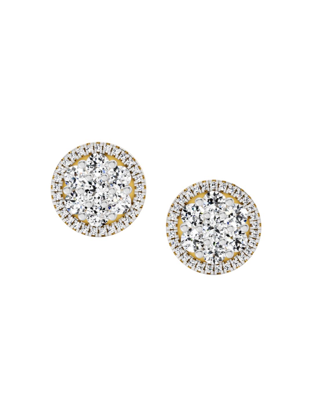 Sparkles 14KT Gold Earrings With 0.82 Carat Lab Grown Diamonds- 3.3 g-picture-21