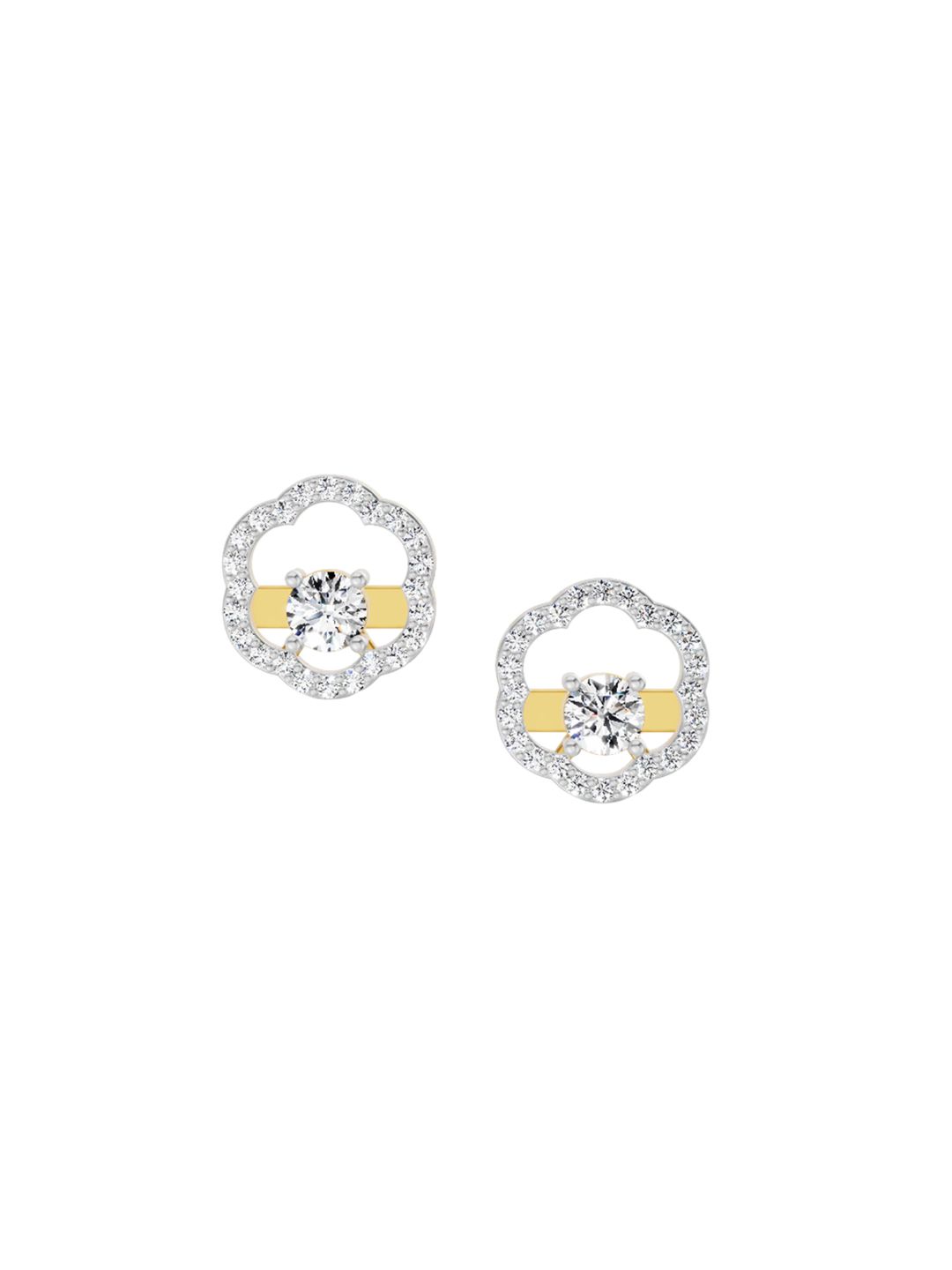 Sparkles 14KT Gold Earrings With 0.94 Carat Lab Grown Diamonds- 2.99 g-picture-33