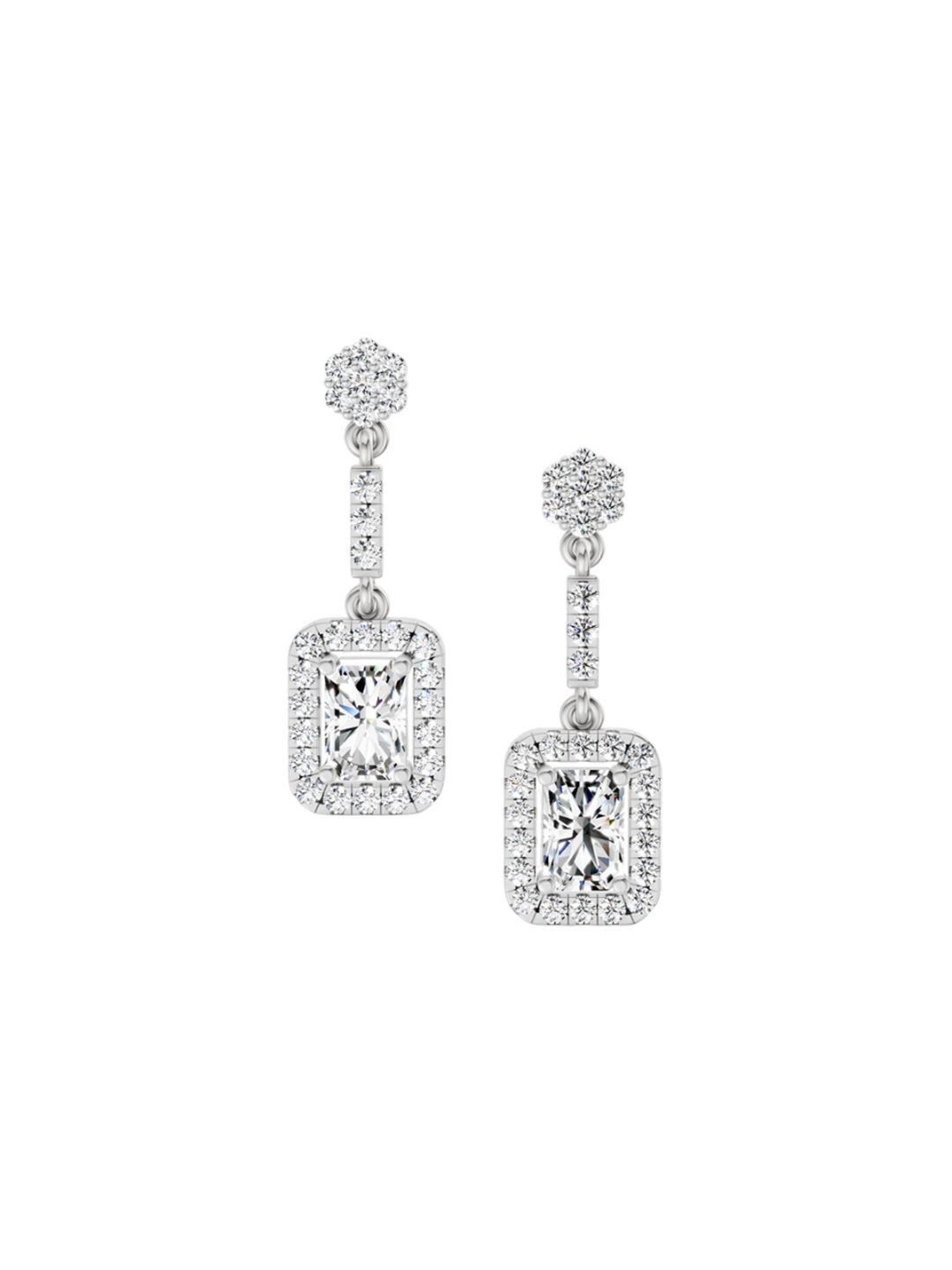 Sparkles 14KT Gold Earrings With 1.81 Carat Lab Grown Diamonds- 3.70 g-picture-25