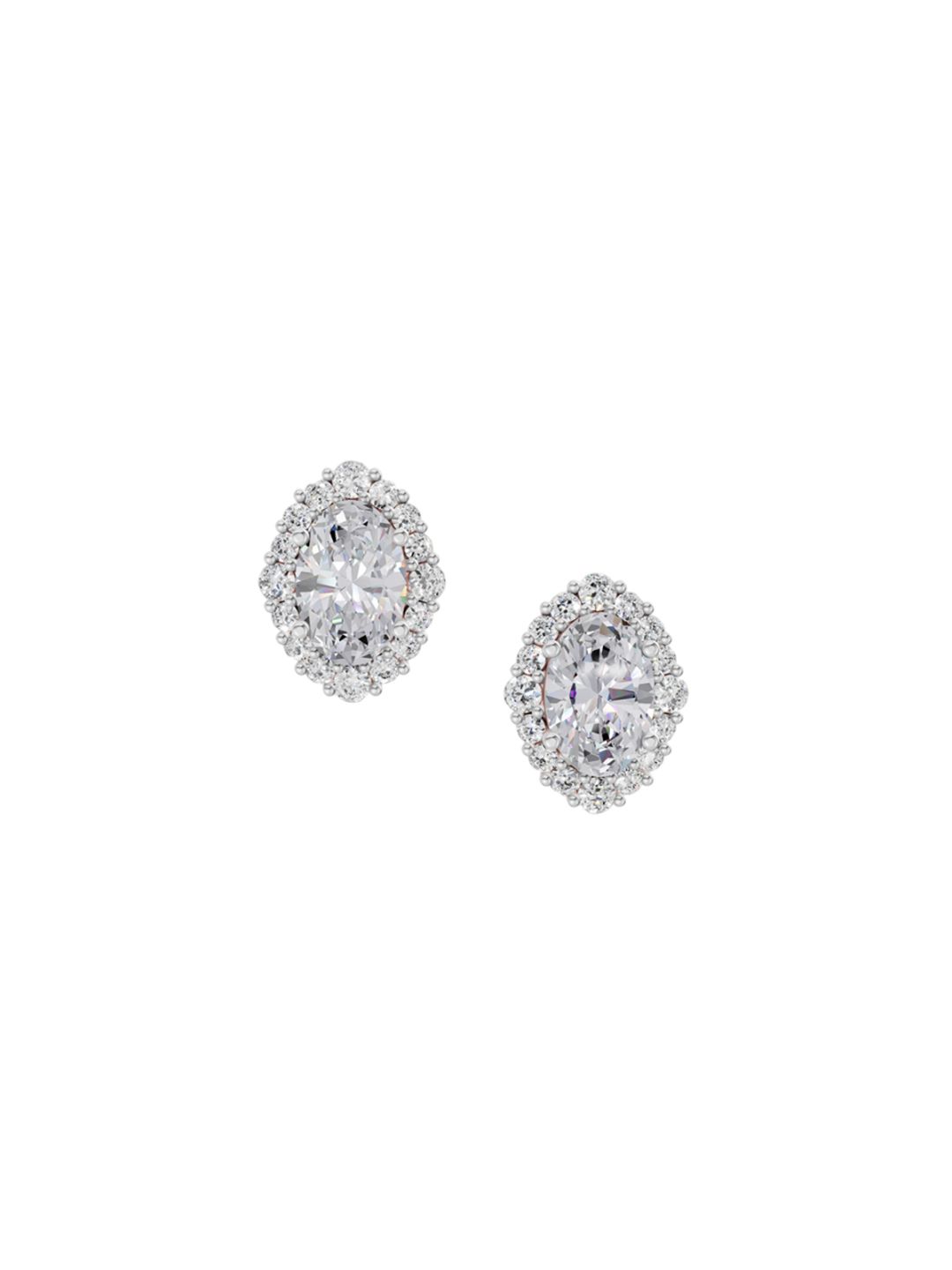 Sparkles 14KT Rose Gold Earrings With 0.98 Carat Lab Grown Diamonds- 1.18 g-picture-23