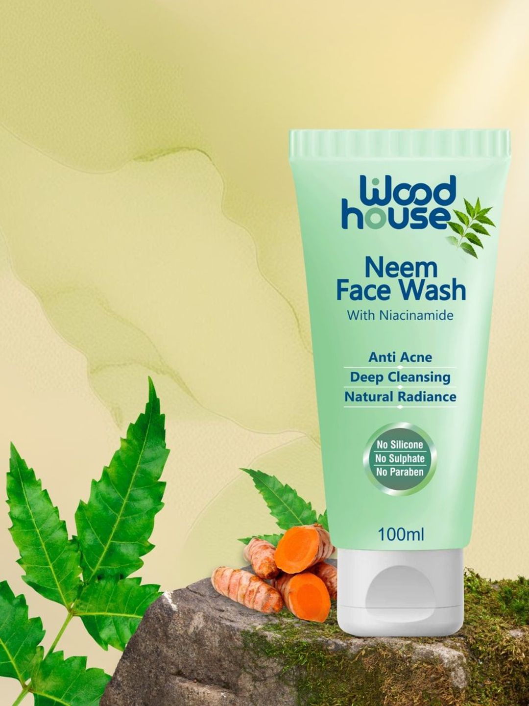 Wood House Neem Face Wash With Niacinamide - 100 ml-image-3