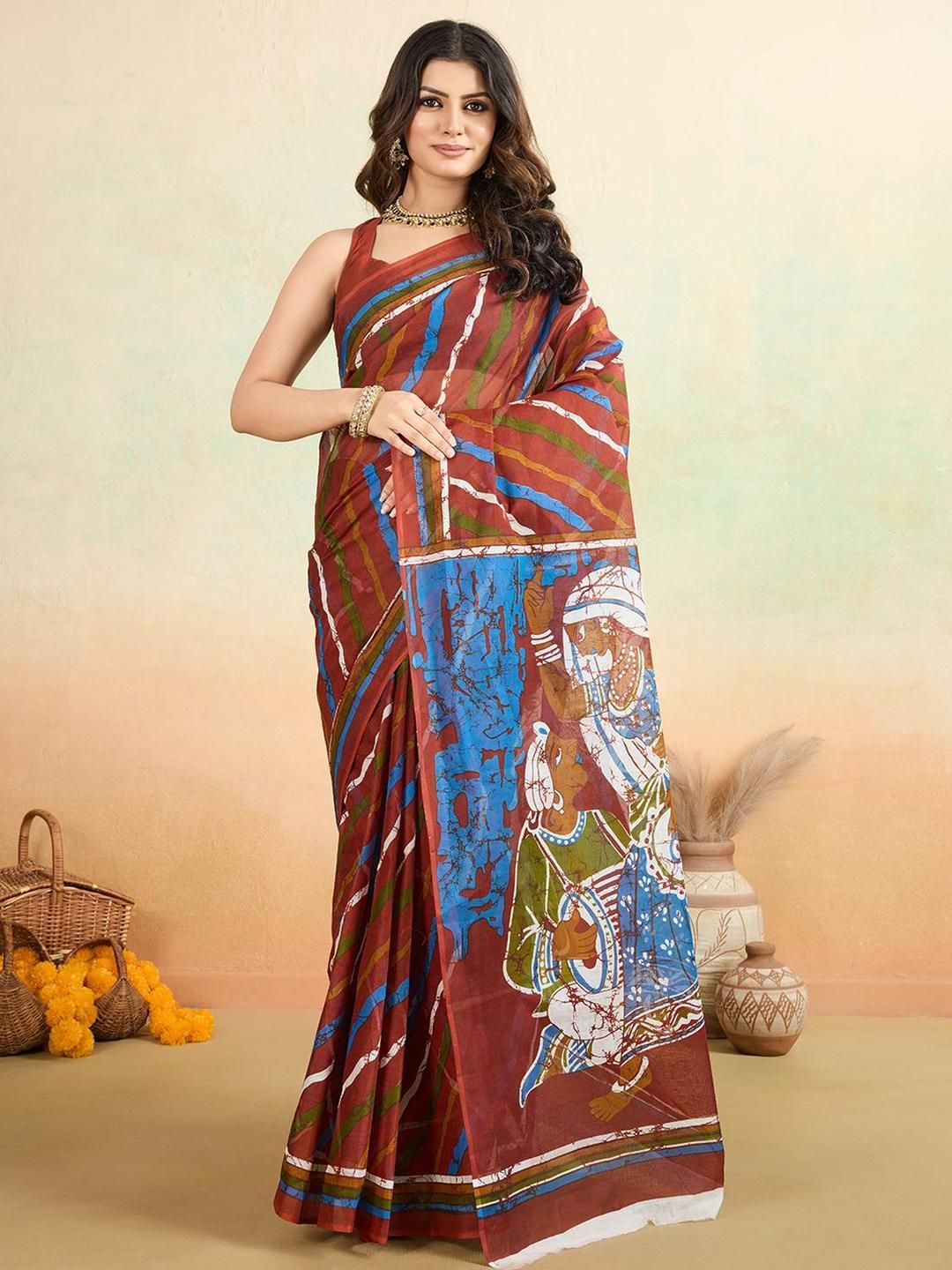 SHANVIKA Leheriya Pure Cotton Saree-picture-26