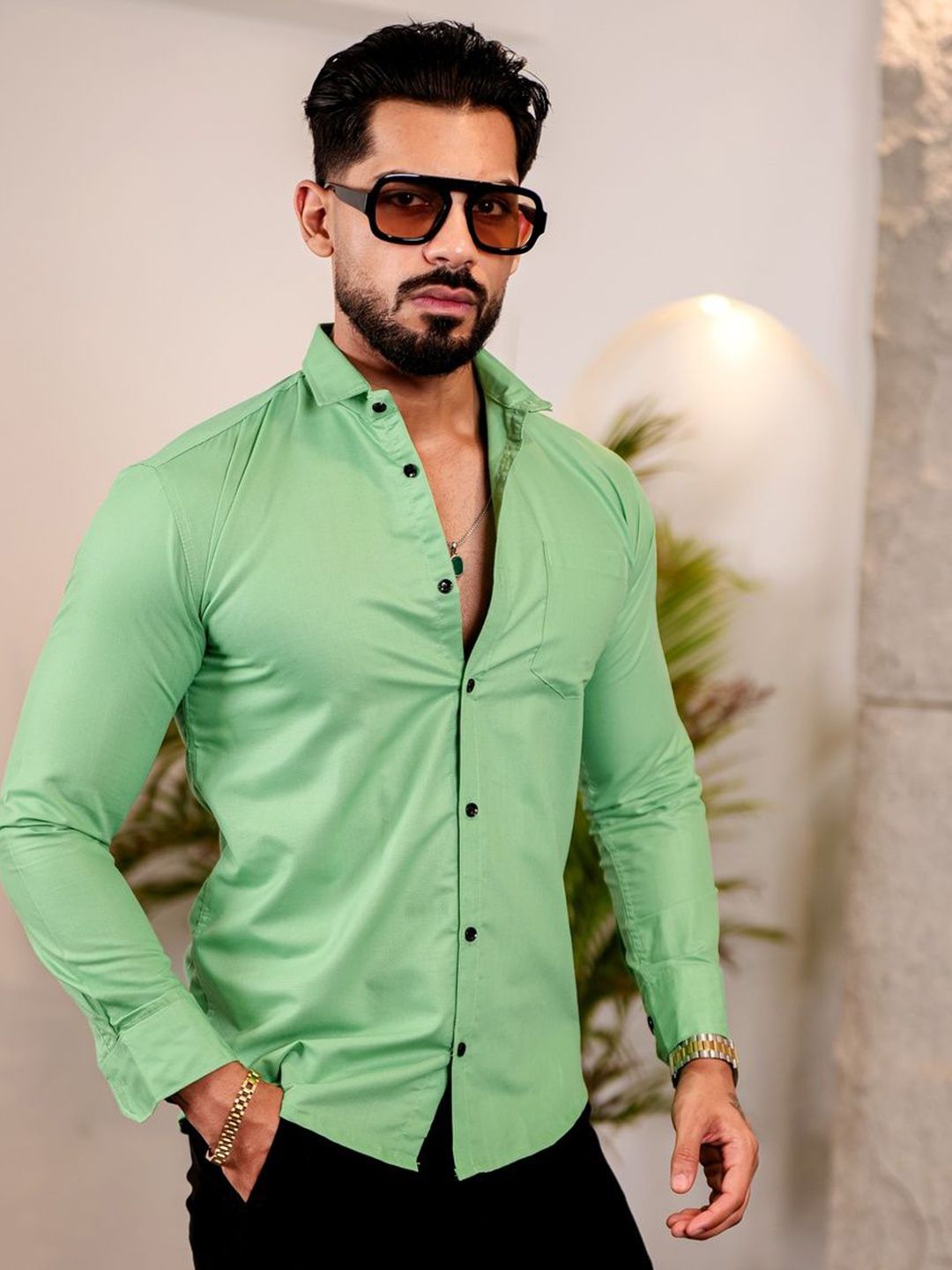 IKON FASHION Original Spread Collar Cotton Shirt-picture-19