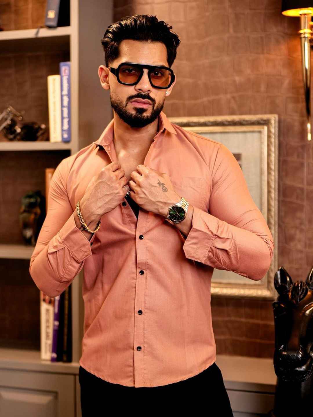 IKON FASHION Original Spread Collar Cotton Shirt-picture-20