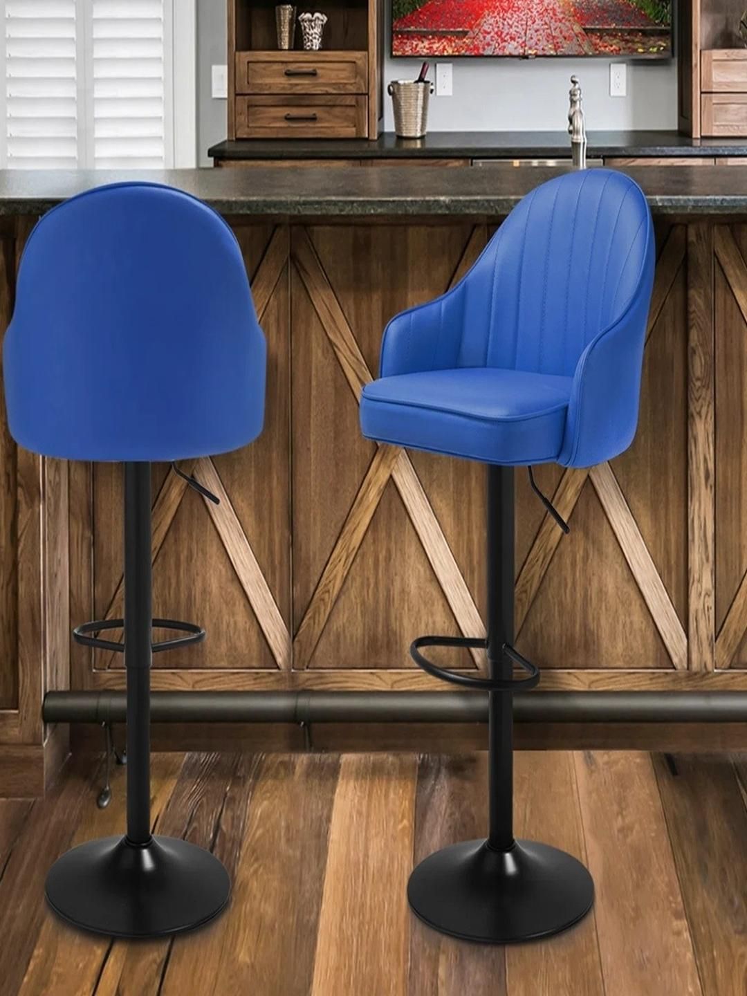 DOE BUCK Blue Adjustable Bar Chair