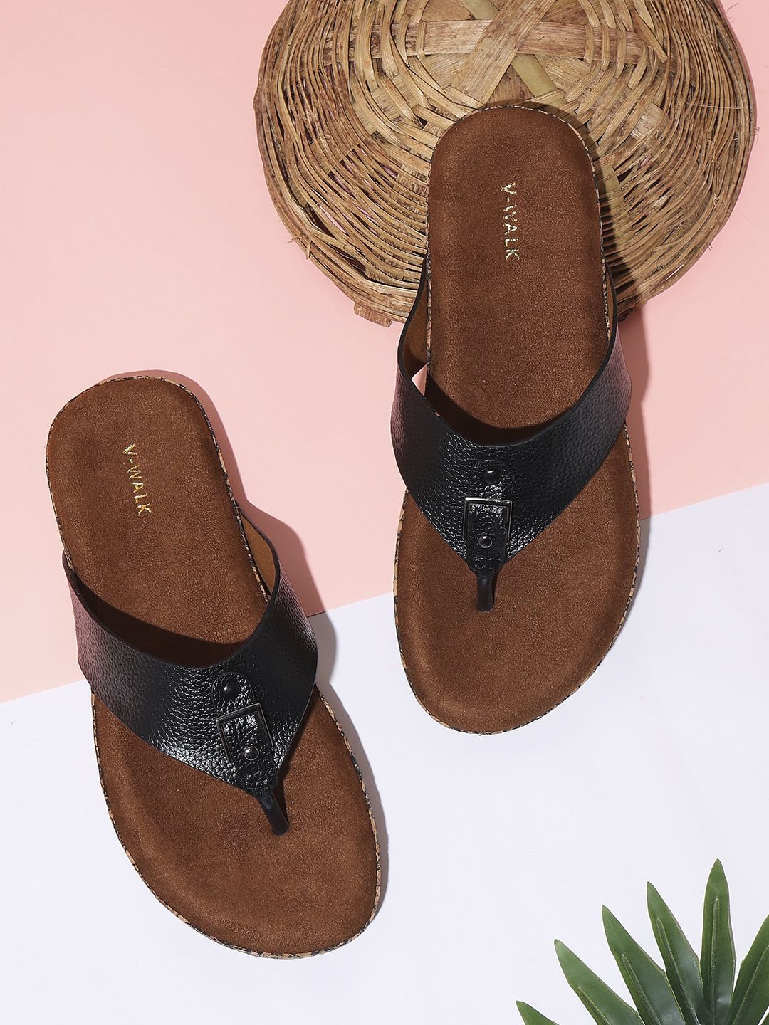 V-WALK Women Open Toe Flats-picture-19