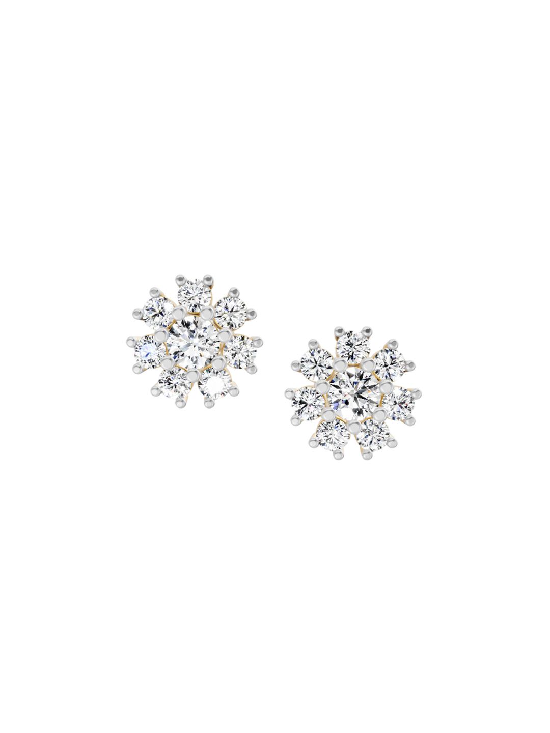 Sparkles 14KT Gold Earrings With 2.89 Carat Lab Grown Diamonds- 3.14 g-picture-32