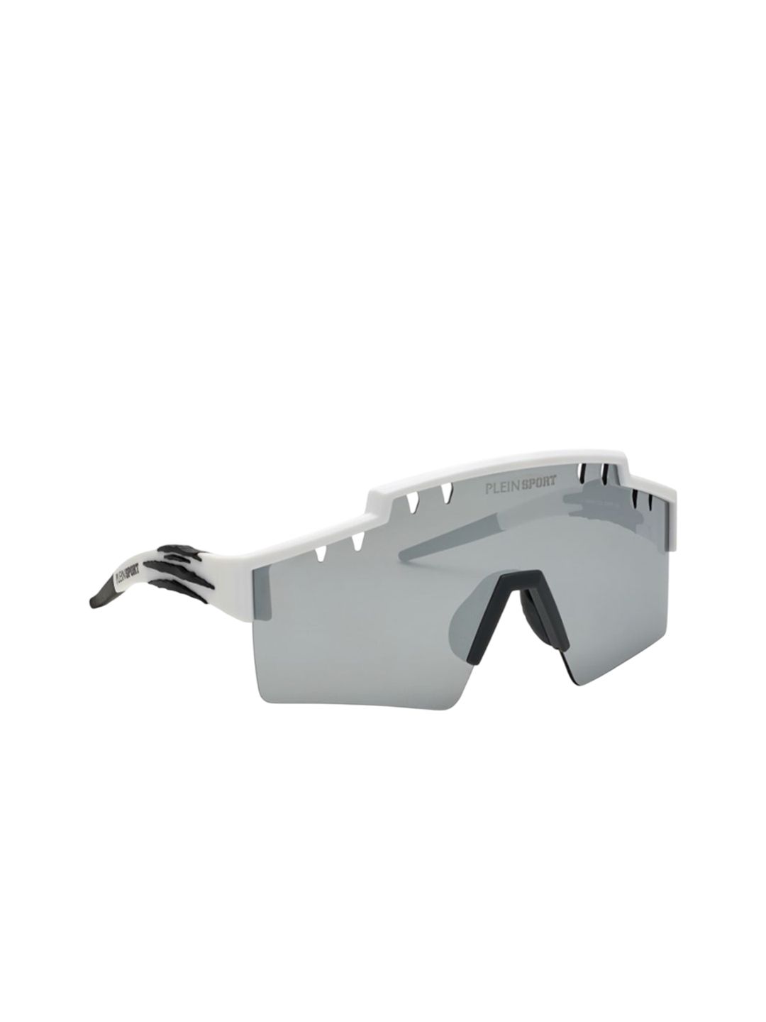 PHILIPP PLEIN Unisex Grey Lens & White Sports Sunglasses with-picture-4