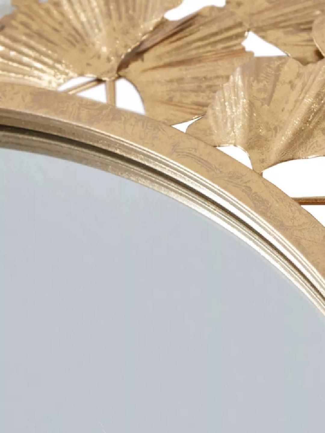 Urban Hamlet Ornate Ginkgo Leaf Pattern Wall Mirror-image-44