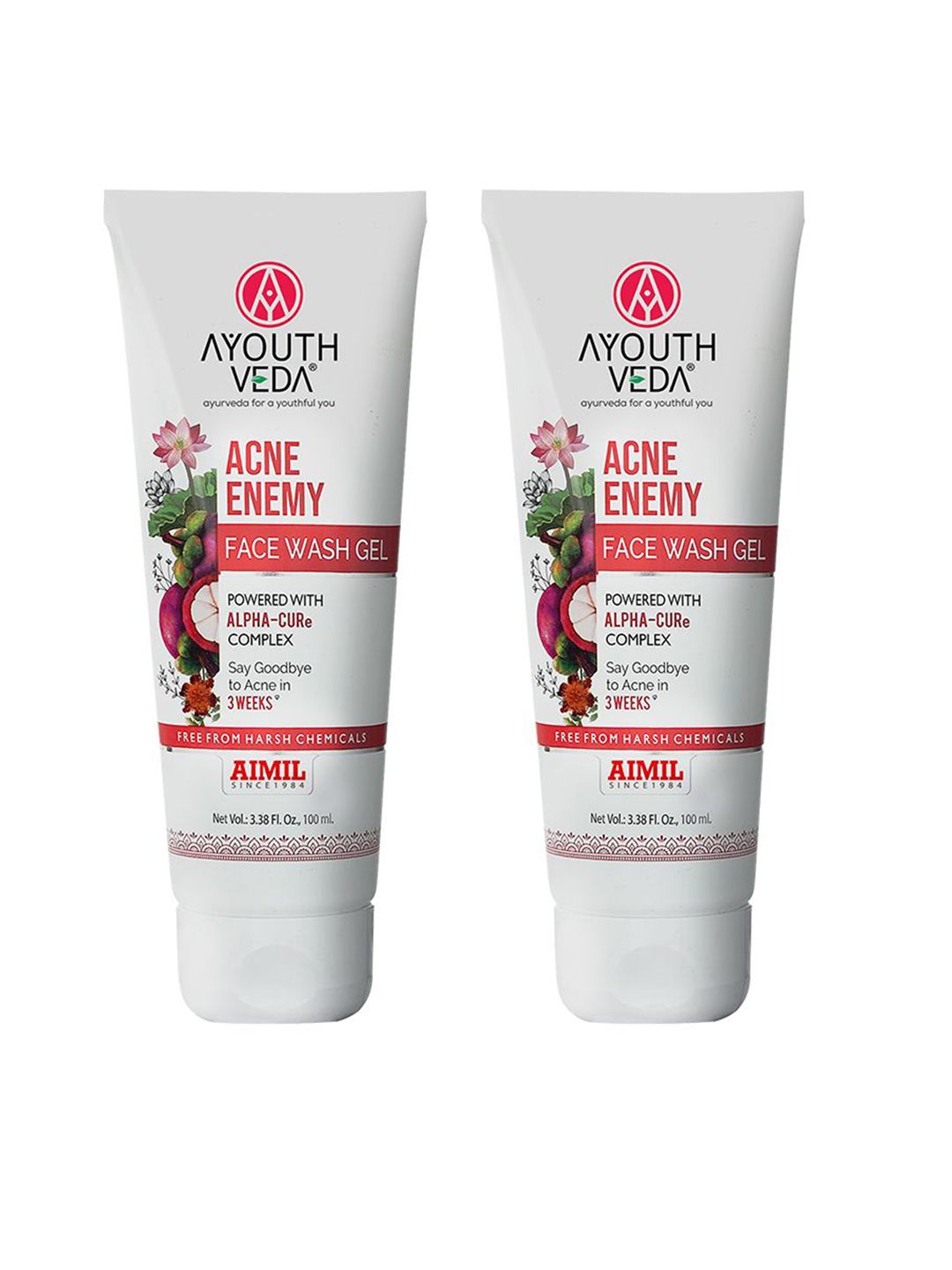 AYOUTHVEDA Set Of 2 Acne Enemy Face Wash Gel For Acne & Pimples - 100 ml Each-picture-10