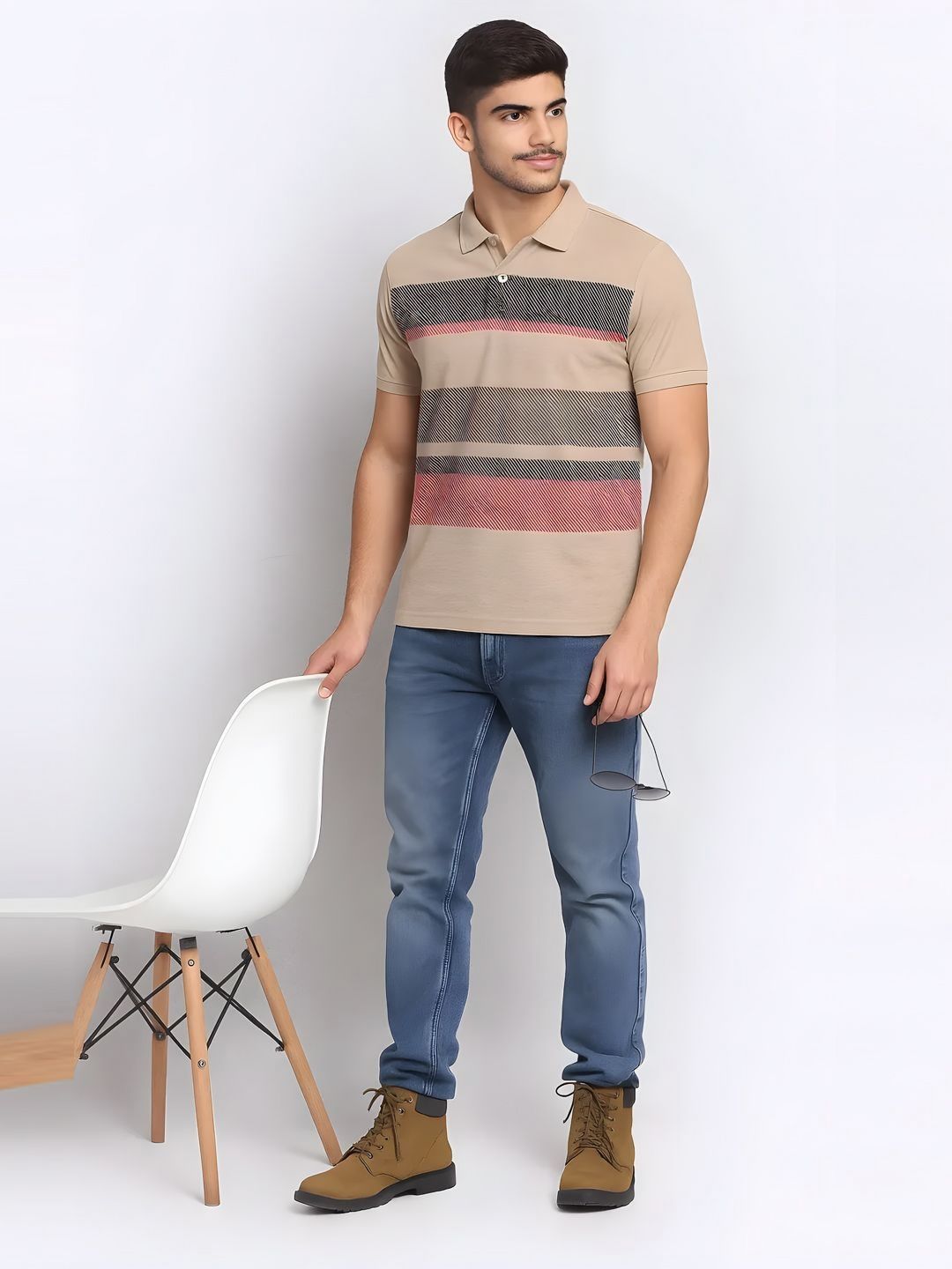 Buy SZN Men Graphic Printed Polo Collar T Shirt - Tshirts for Men ...
