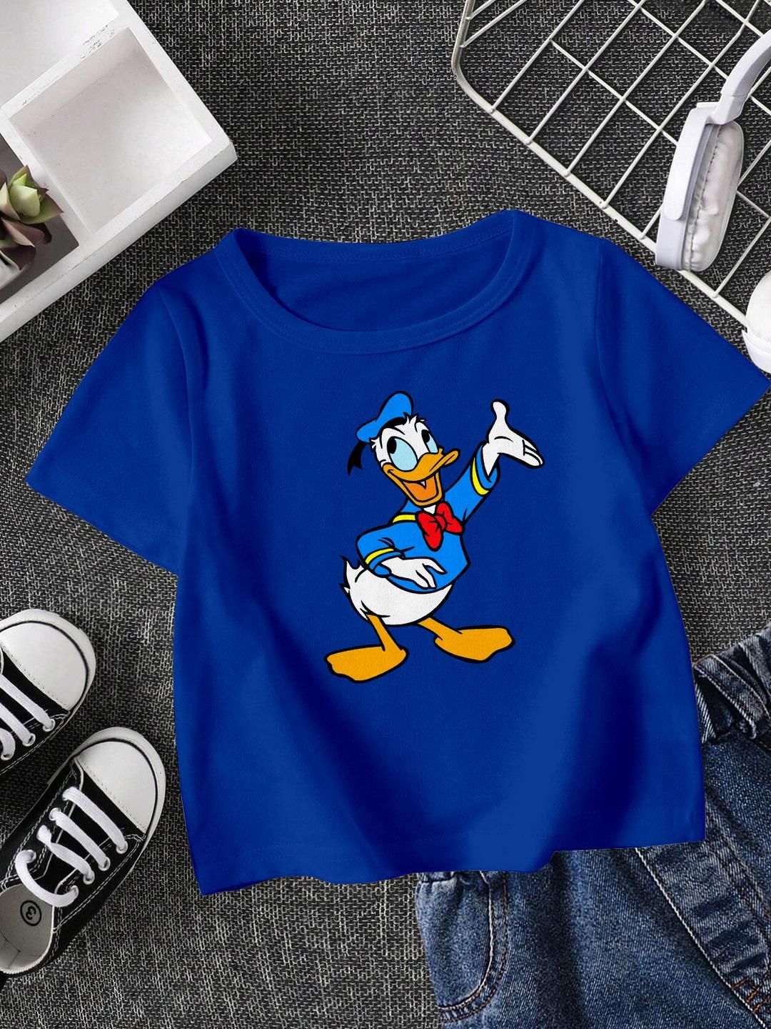 FIONAA TRENDZ Unisex Blue Tshirts-picture-41