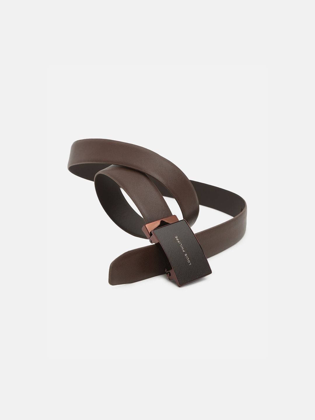 Louis Philippe Men Textured Leather Formal Belt-picture-55