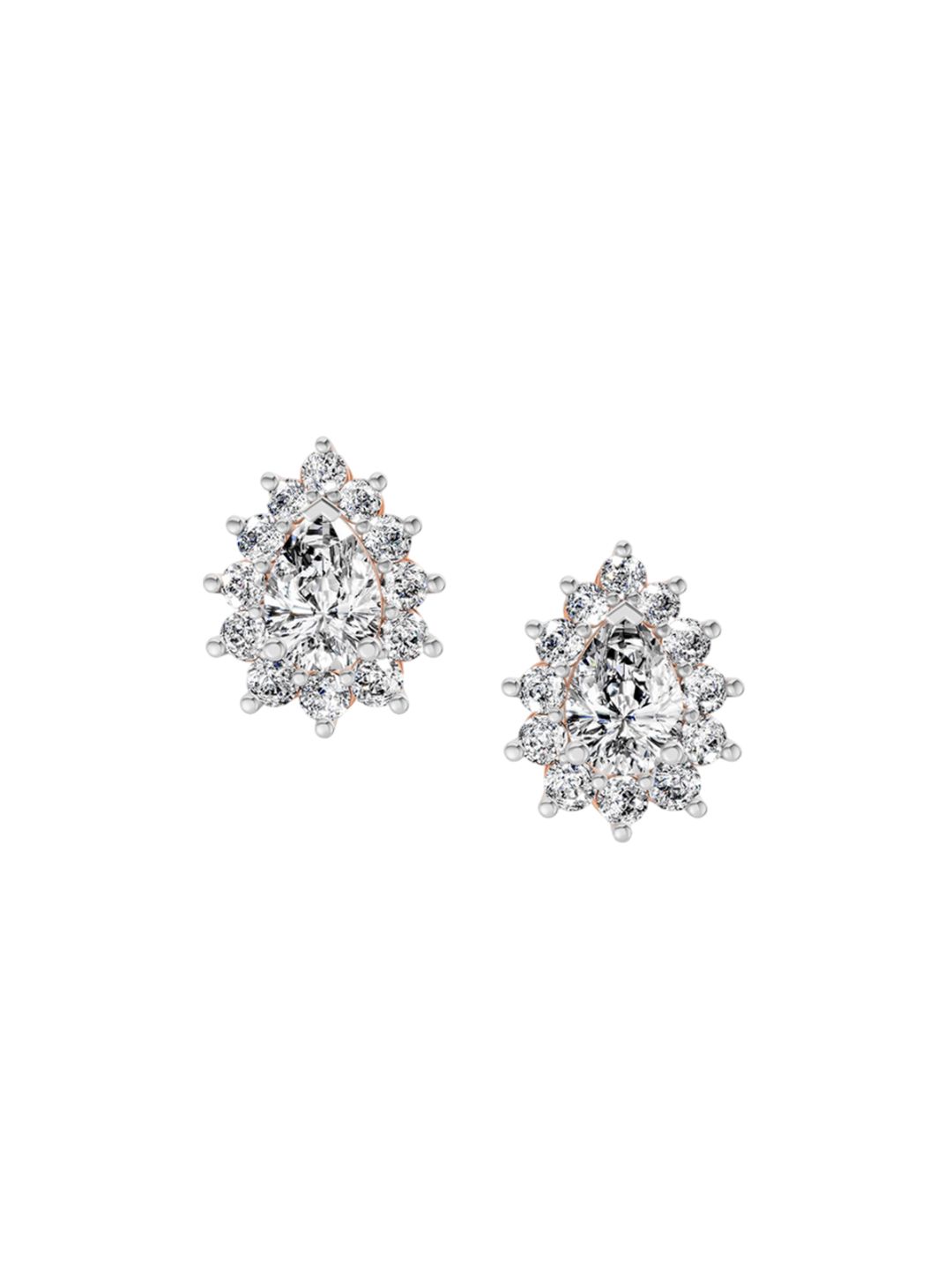Sparkles 14KT Rose Gold Earrings With 1.67 Carat Lab Grown Diamonds- 2.89 g-picture-16