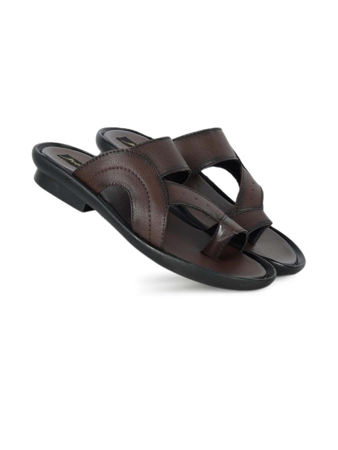 Browalk Men Brown Synthetic Flip Flops-picture-15