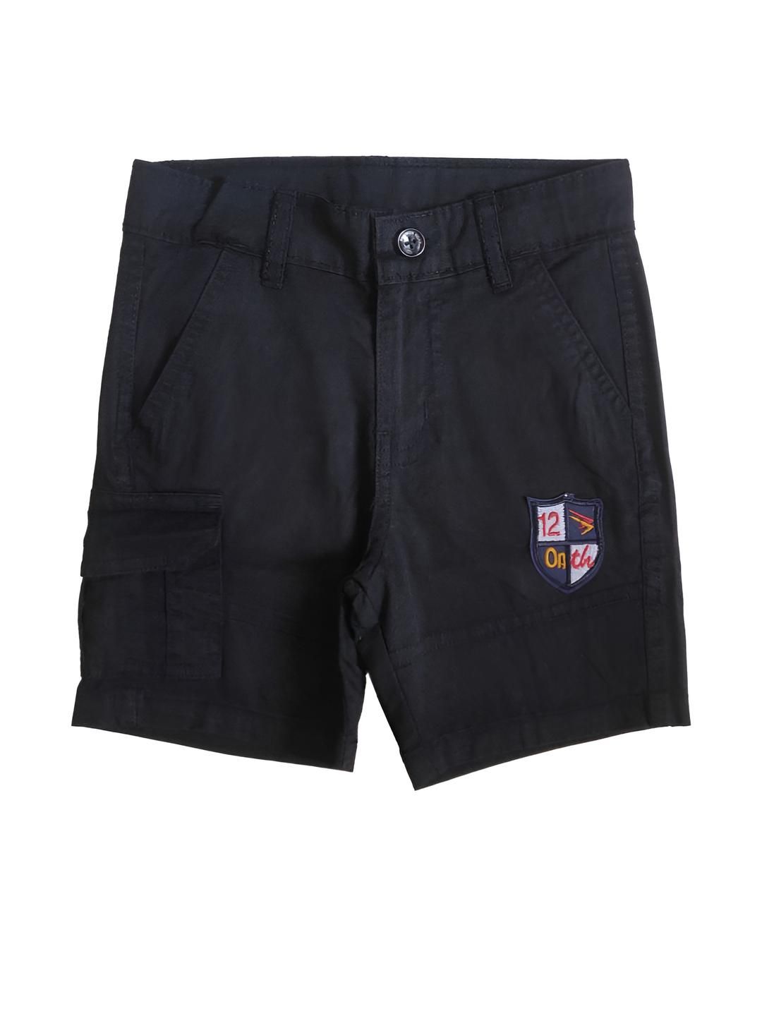 ALBEPOSE Boys Black Cargo Half Pant-picture-56