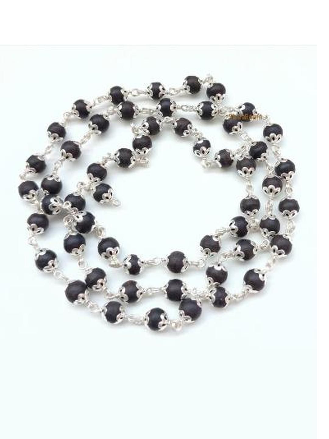 ShivaRatna Black Sterling Silver Necklace-picture-40