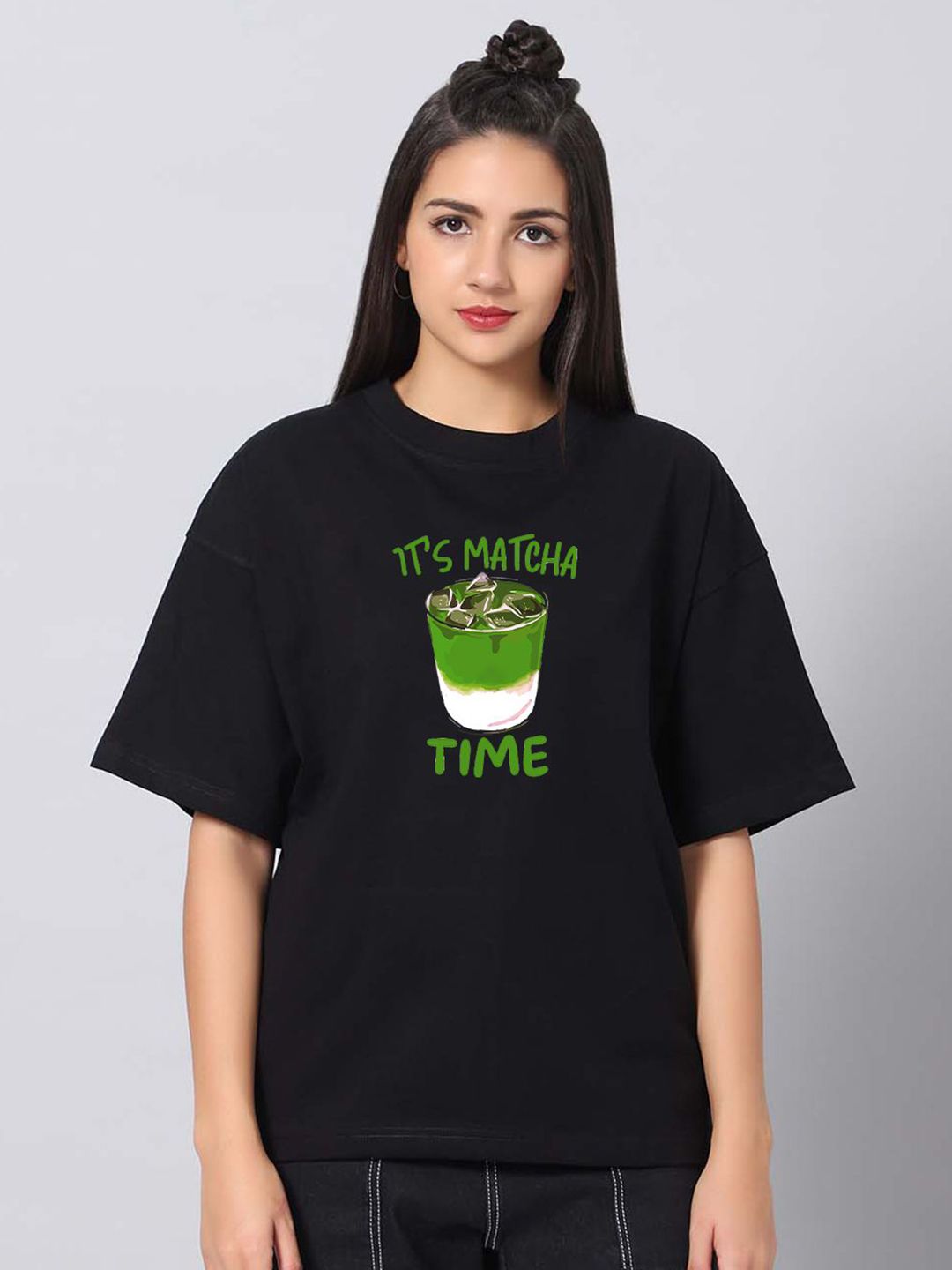 Besick Women Cotton Oversized Printed T-shirt-picture-34