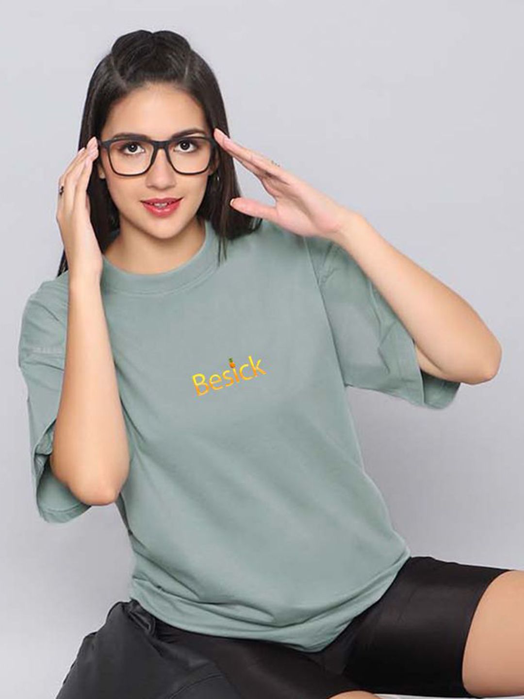 Besick Women Printed Cotton T-shirt-picture-25