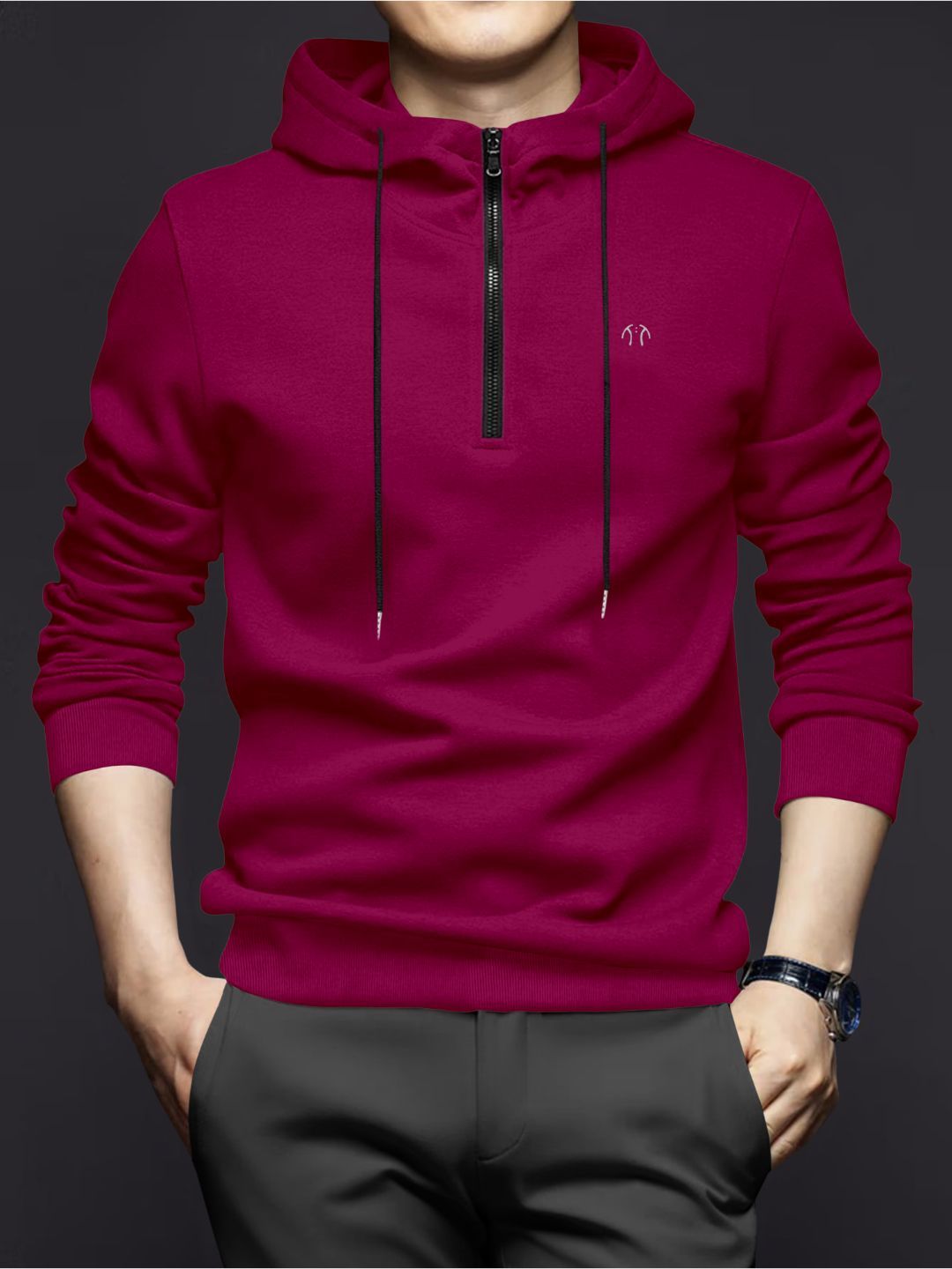 Triptee Men Hooded Full Sleeve Pullover Sweatshirt-picture-29