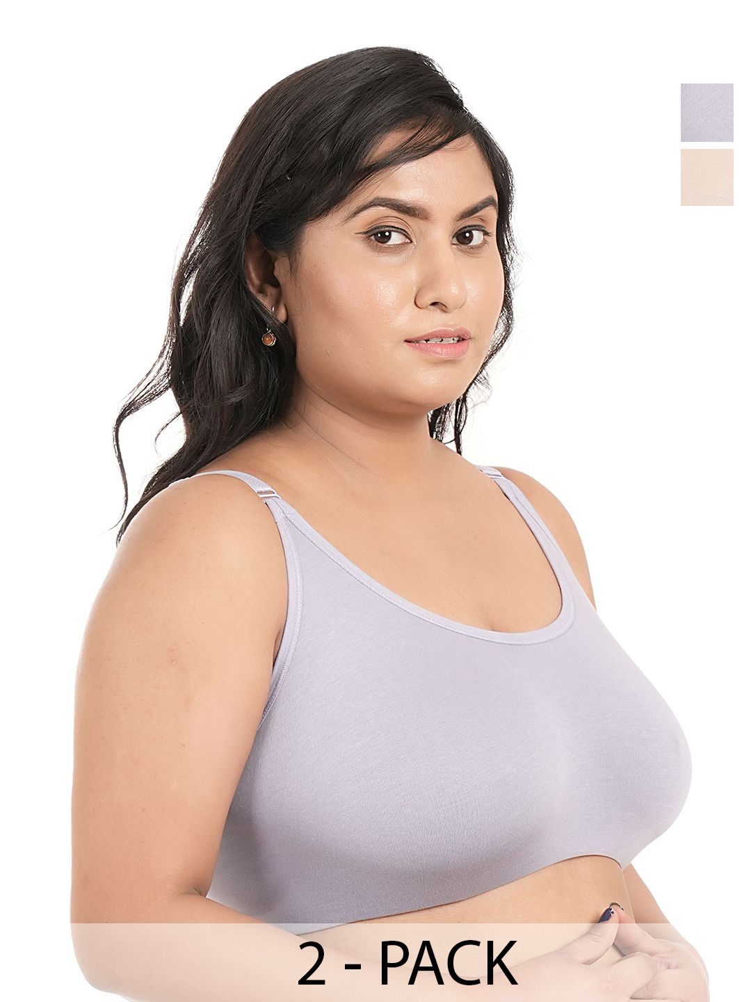 elina Pack Of 2 Full Coverage Dry Fit Minimizer Bra-picture-18