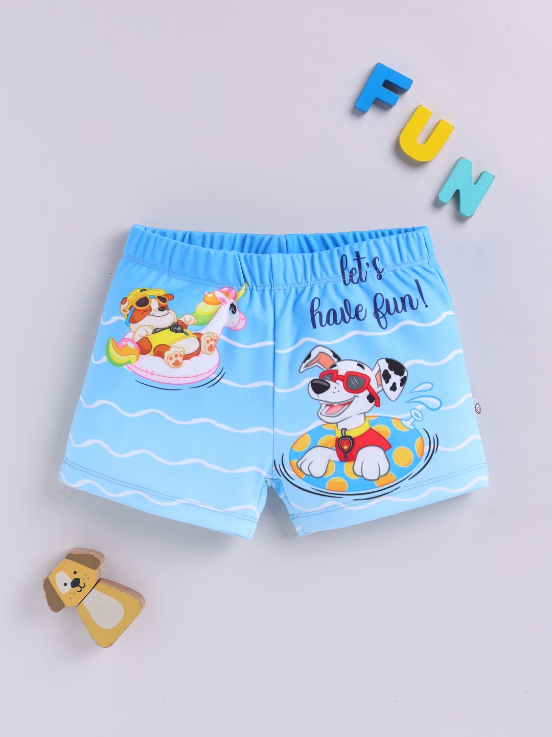 YK X Tinyo Boys Relaxed Fit Paw Patrol Printed Sports Shorts-picture-22