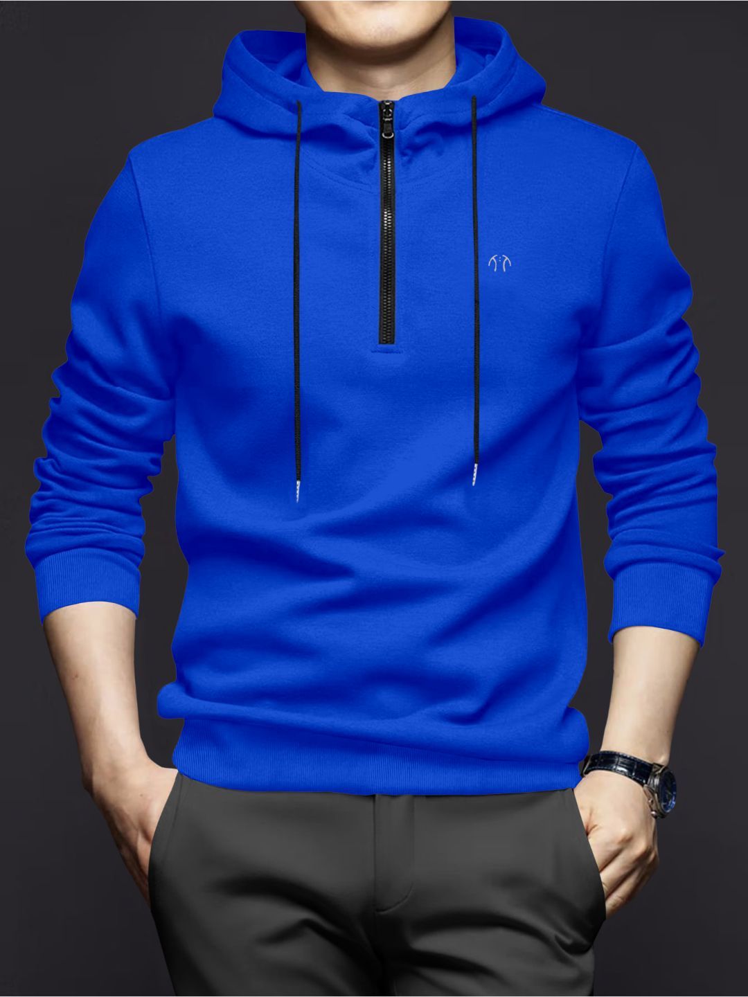Triptee Men Hooded Full Sleeve Pullover Sweatshirt-picture-42