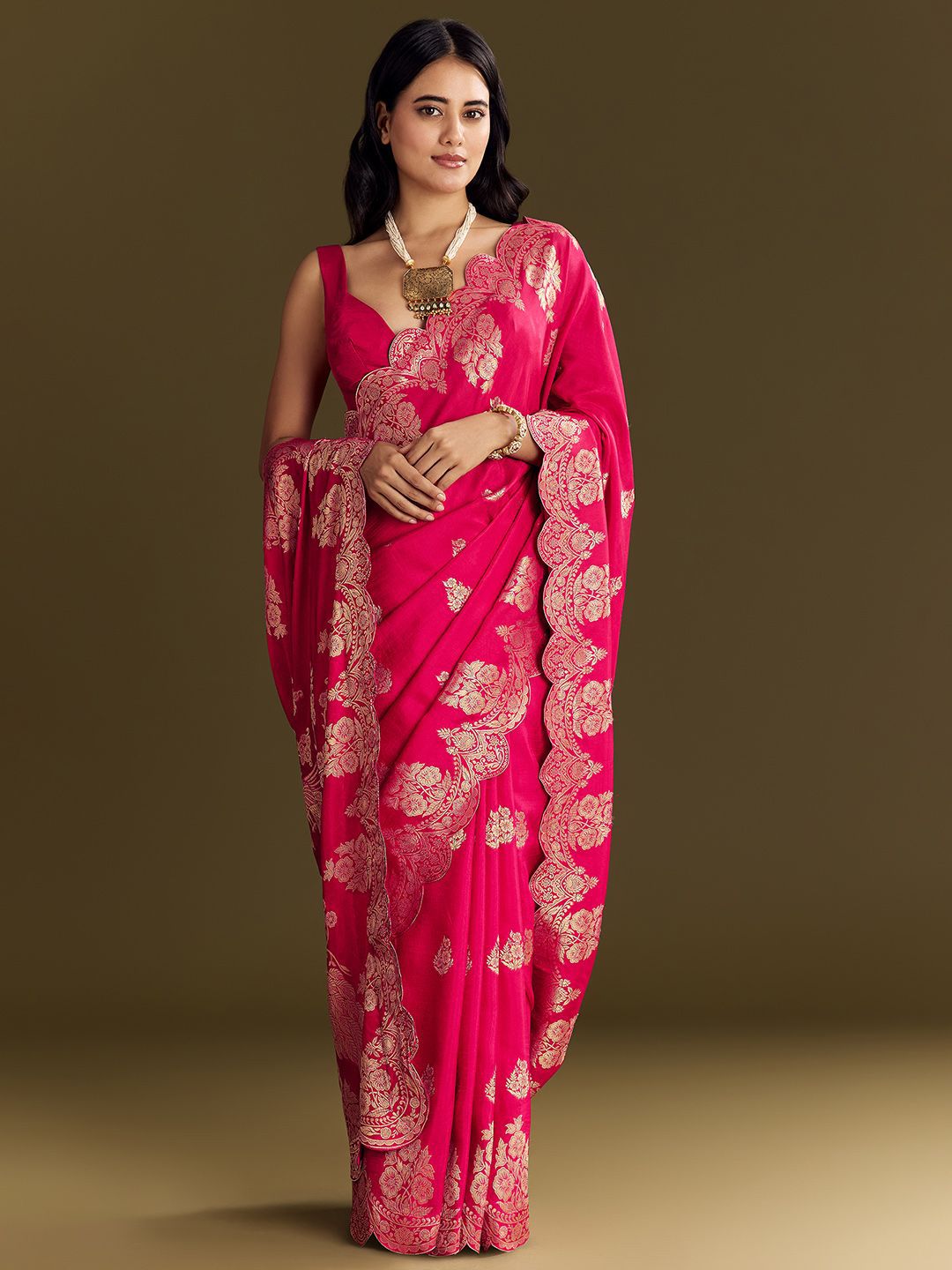 KALKI Fashion Woven Design Zari Saree
