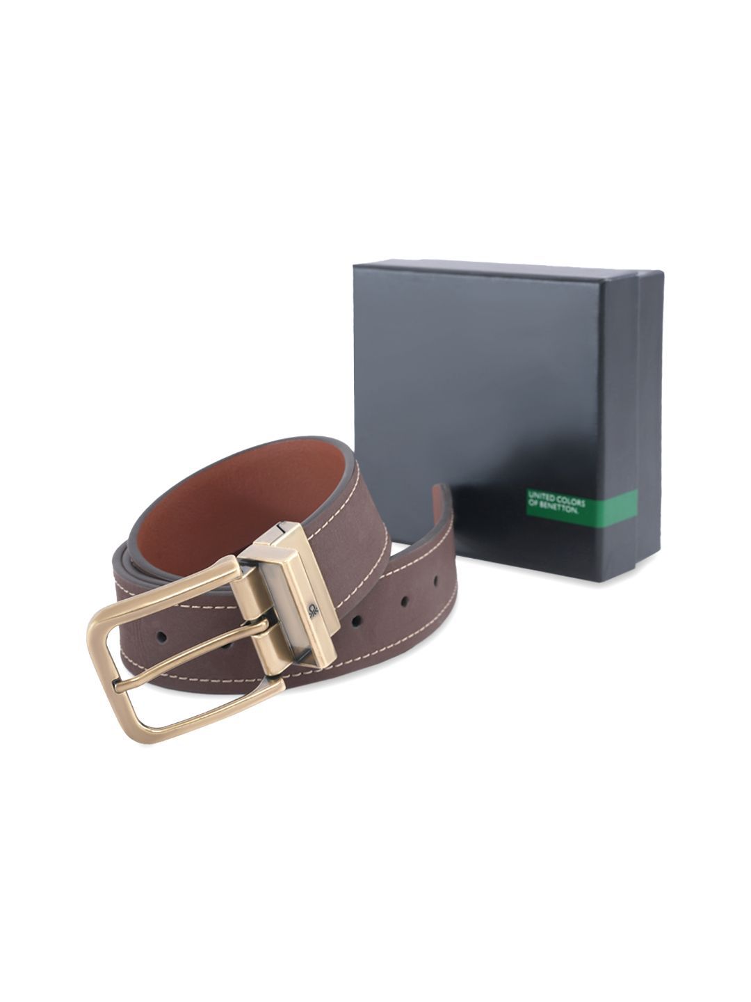 United Colors of Benetton Men Leather Reversible Formal Belt-picture-27