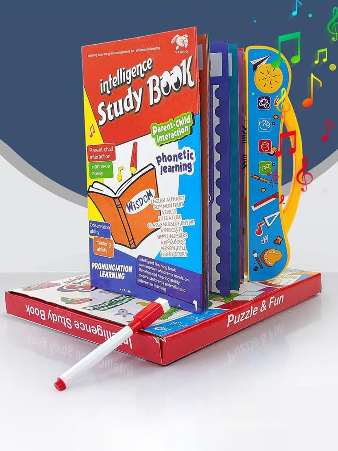 Kidoyz Red & Blue Intelligence Sound Study Book-image-42