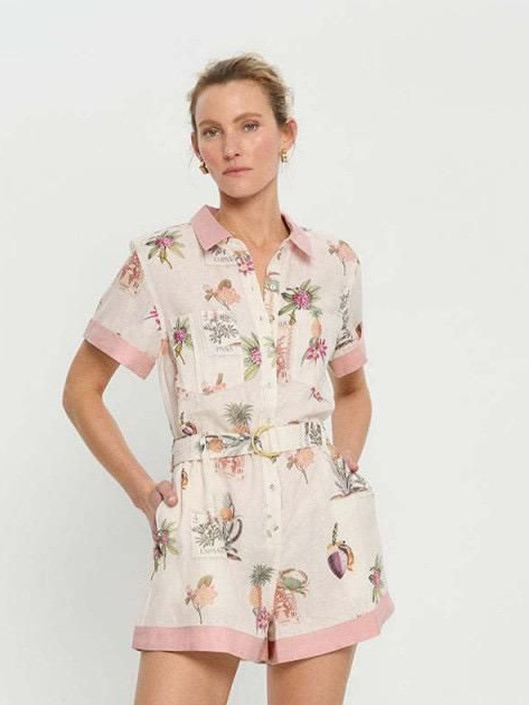 Miss Mosa By Akanksha Austin Floral Summer Romper-picture-17