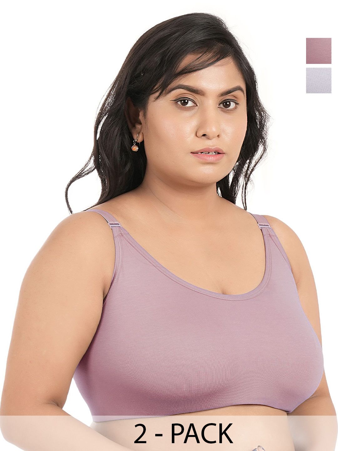 elina Women Pack of 2 Full Coverage Cotton Everyday Bras-picture-25