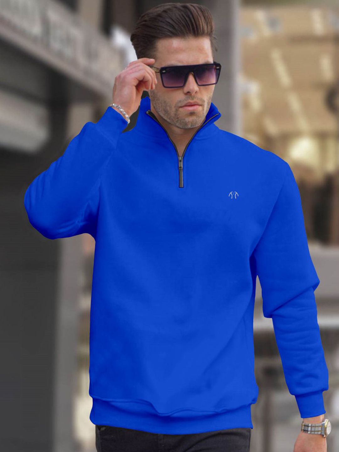 Triptee Men High Neck Full Sleeve Sweatshirt-picture-30