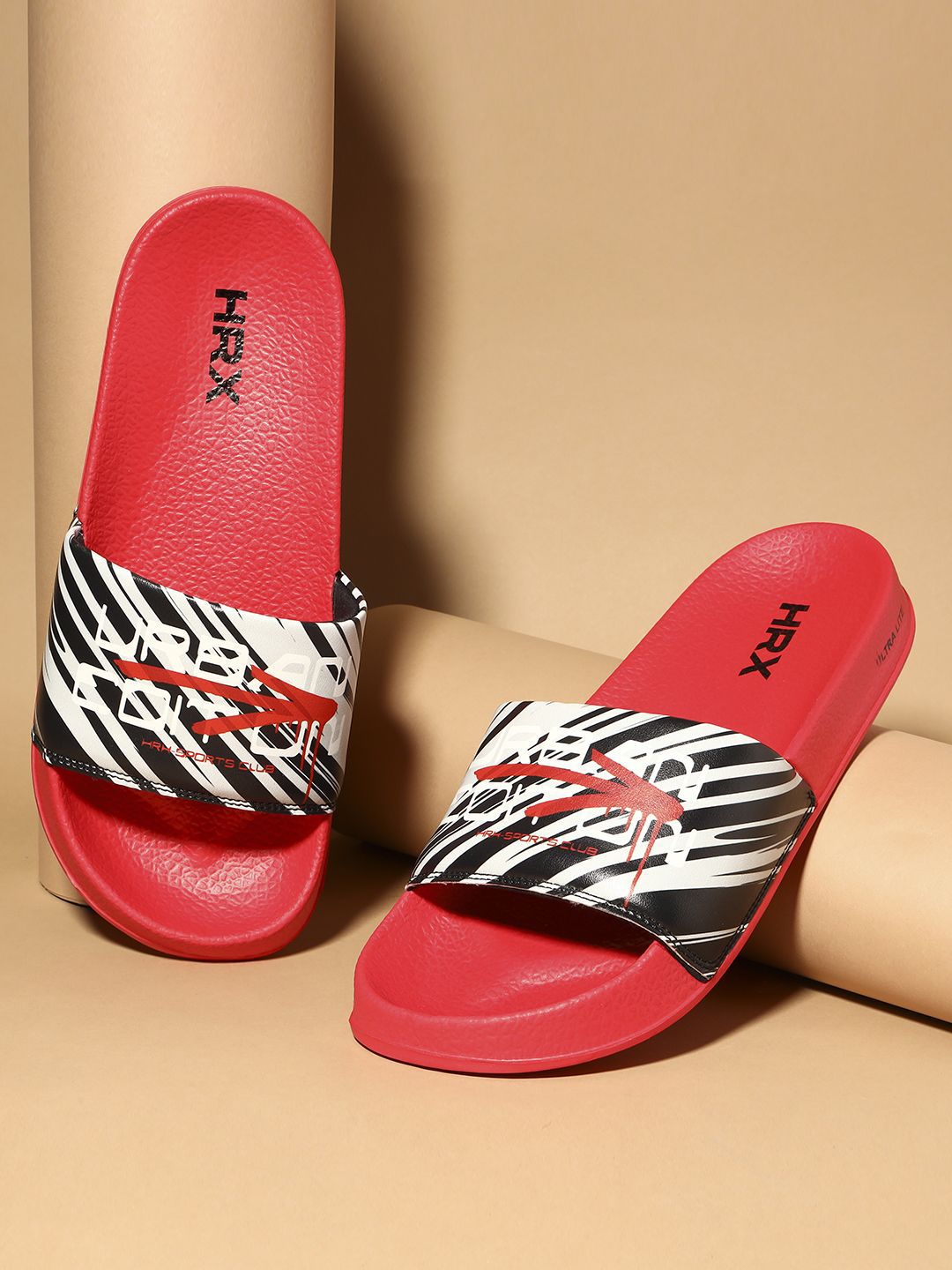 HRX by Hrithik Roshan Men Printed Sliders-picture-44