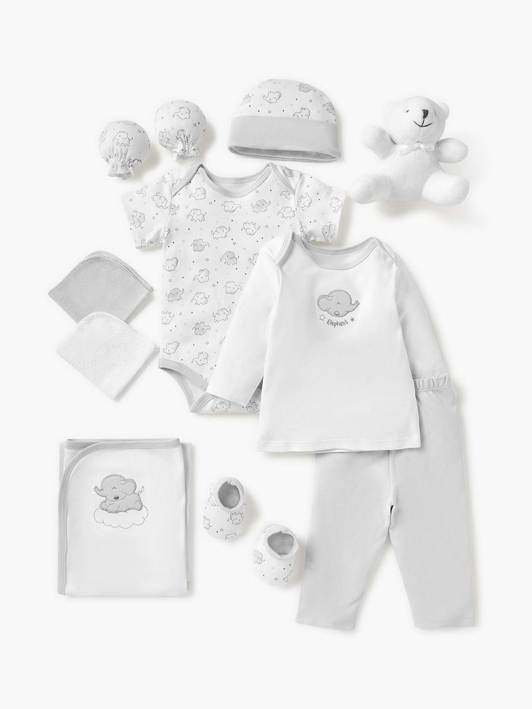 Juniors by Babyshop Boys Set Of 11 Assorted Cotton Baby Apparel Gift Set-picture-12