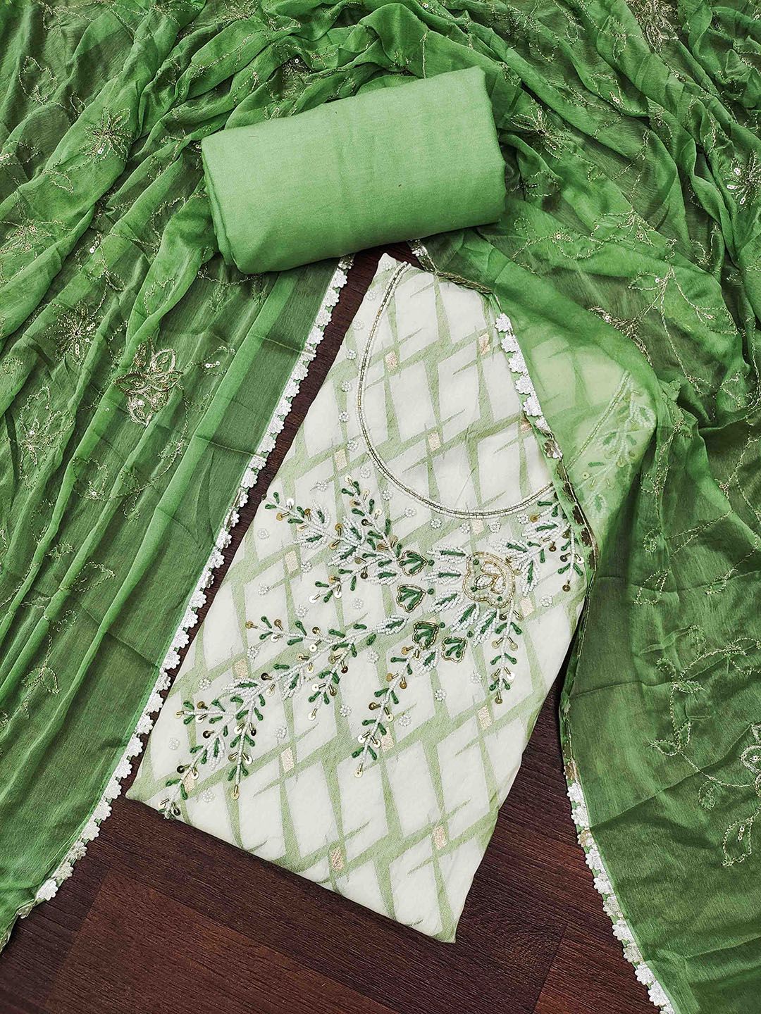 Blissta Printed Unstitched Dress Material-picture-27