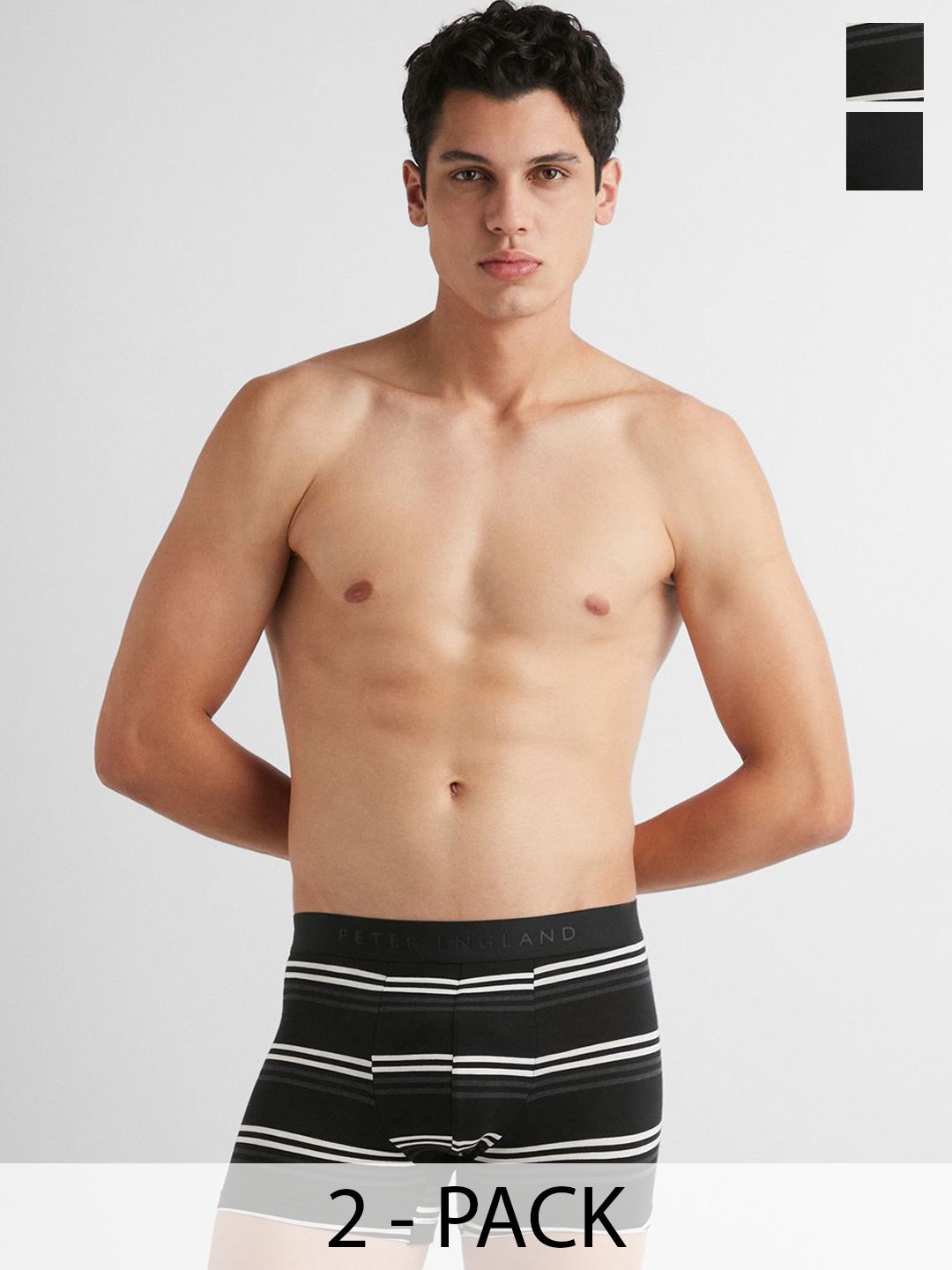 Peter England Pack Of 2 Mid-Rise Short Trunks-picture-23